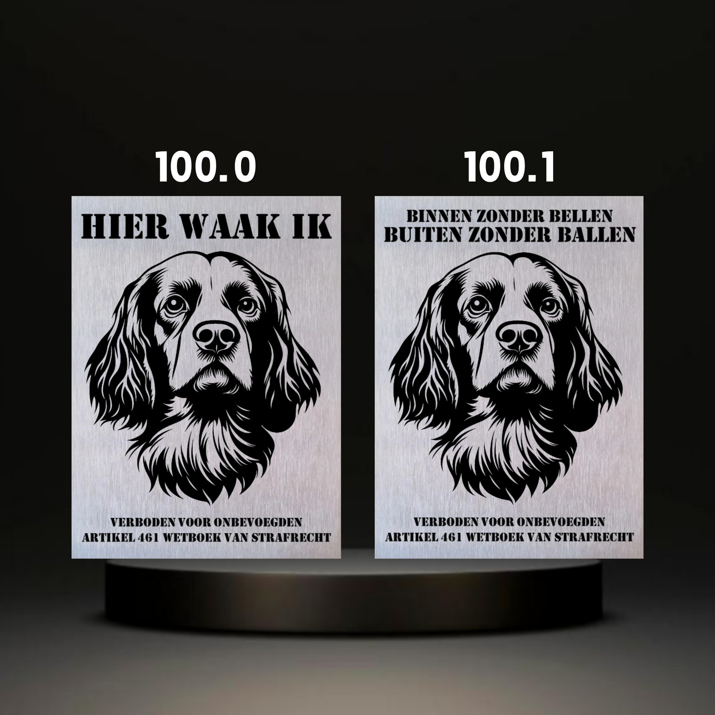 Waakbord Kant en klaar Eskimo & Spaniel & Fox & Basset