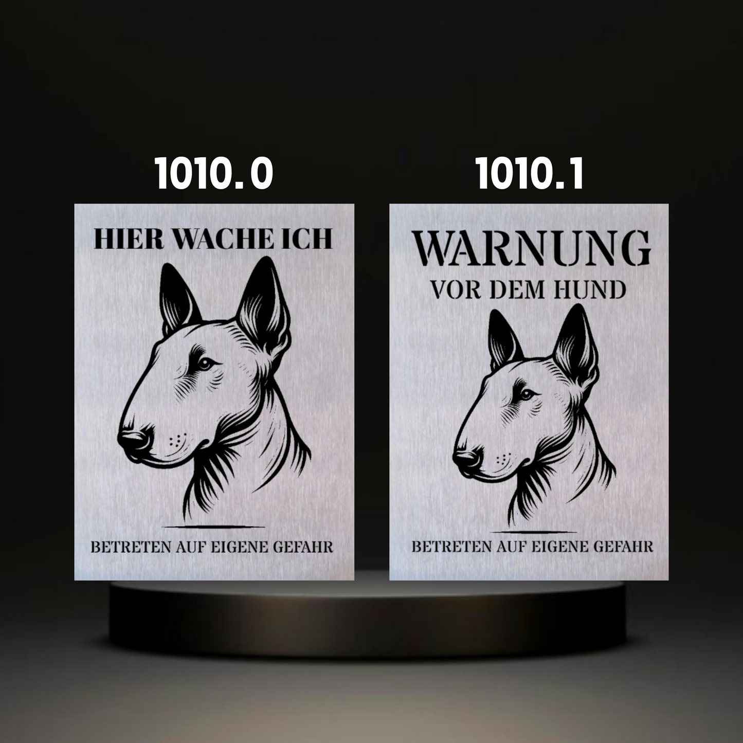 Warnshild fertiges design Bulldog & Bully & Boxer & Pittbull & Stafford