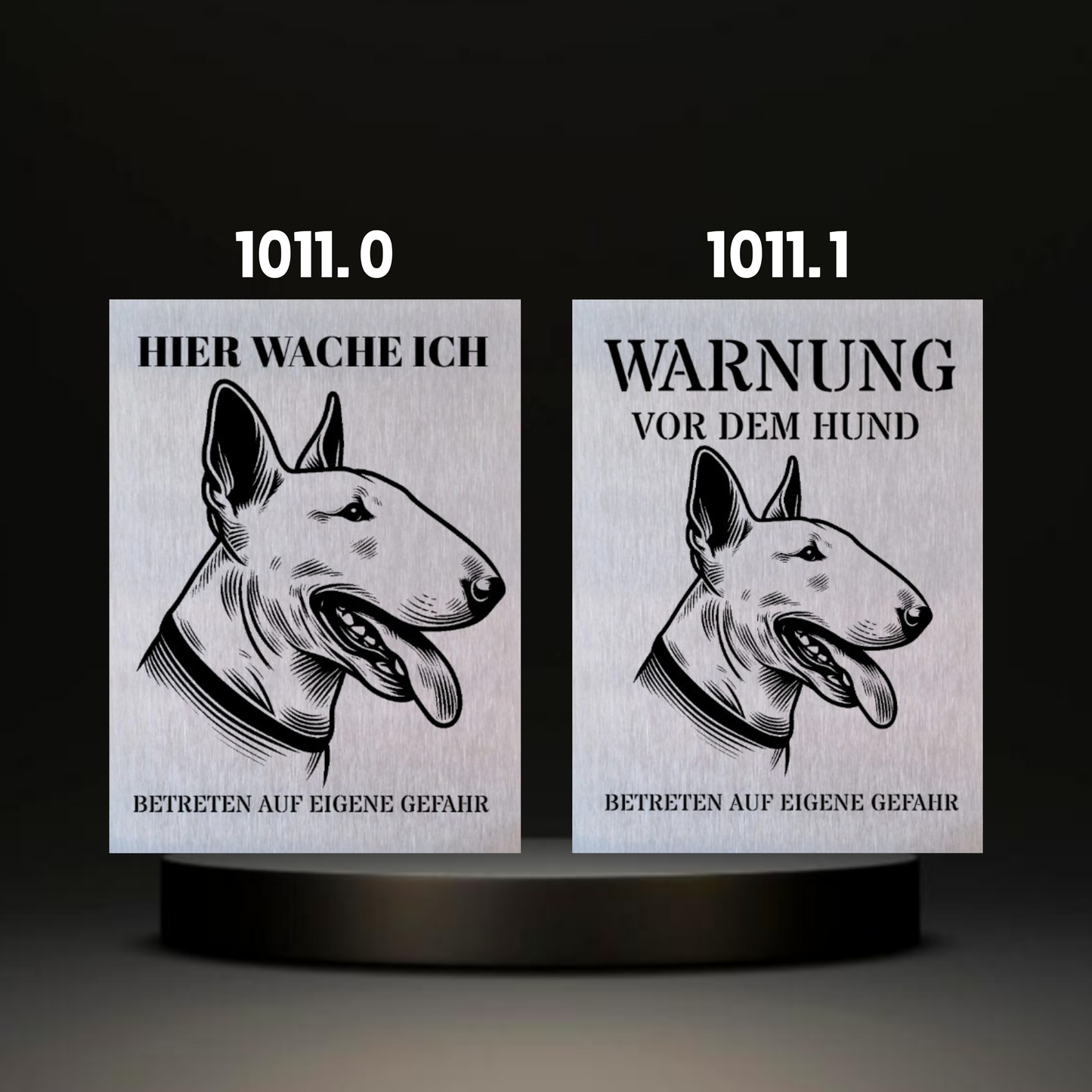 Warnshild fertiges design Bulldog & Bully & Boxer & Pittbull & Stafford