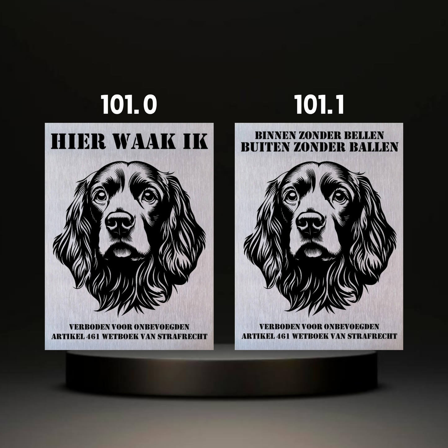 Waakbord Kant en klaar Eskimo & Spaniel & Fox & Basset