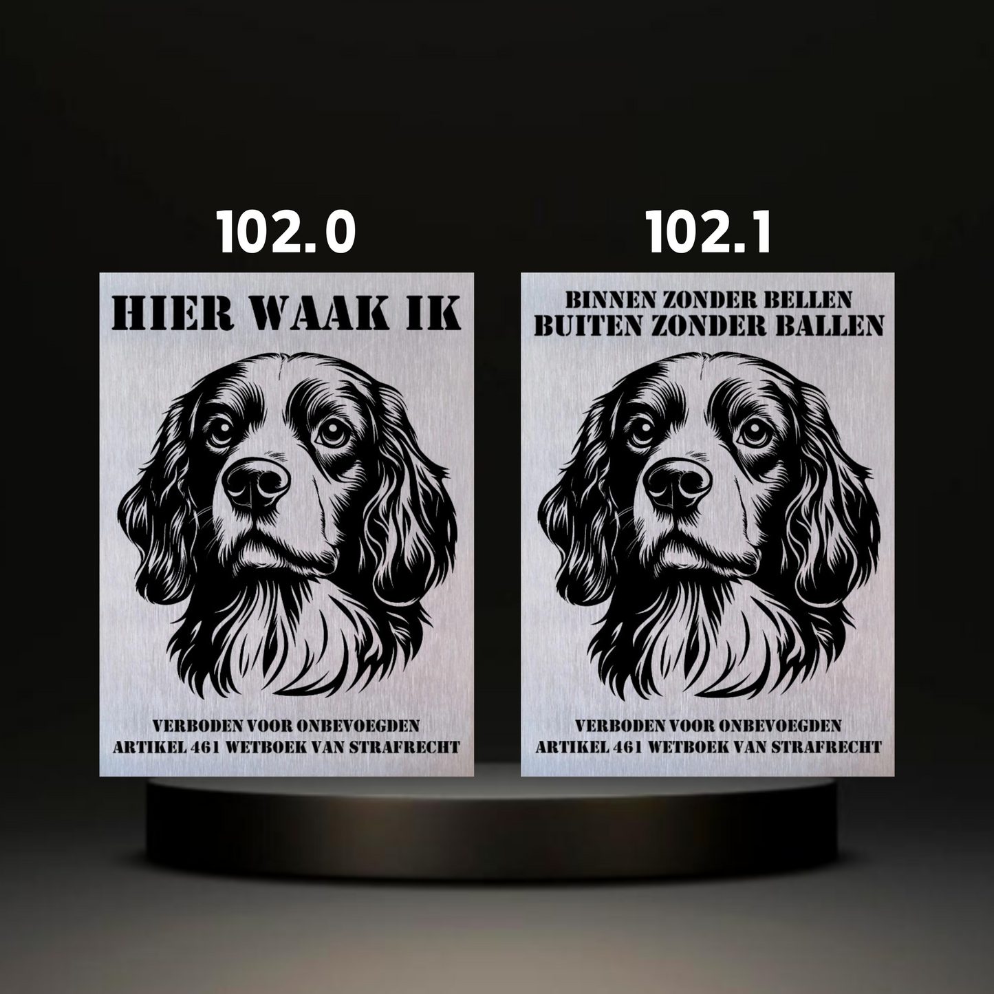 Waakbord Kant en klaar Eskimo & Spaniel & Fox & Basset