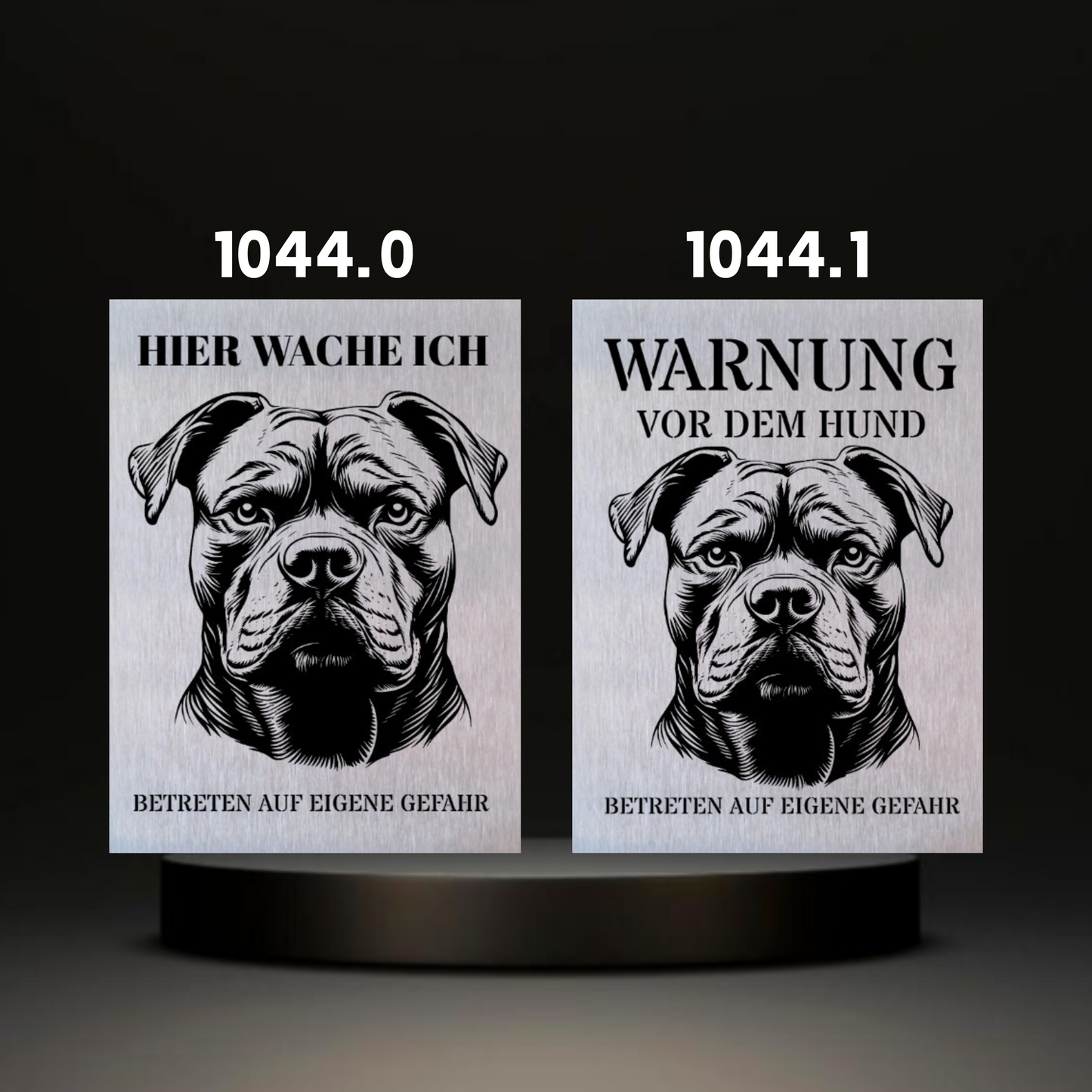 Warnshild fertiges design Bulldog & Bully & Boxer & Pittbull & Stafford