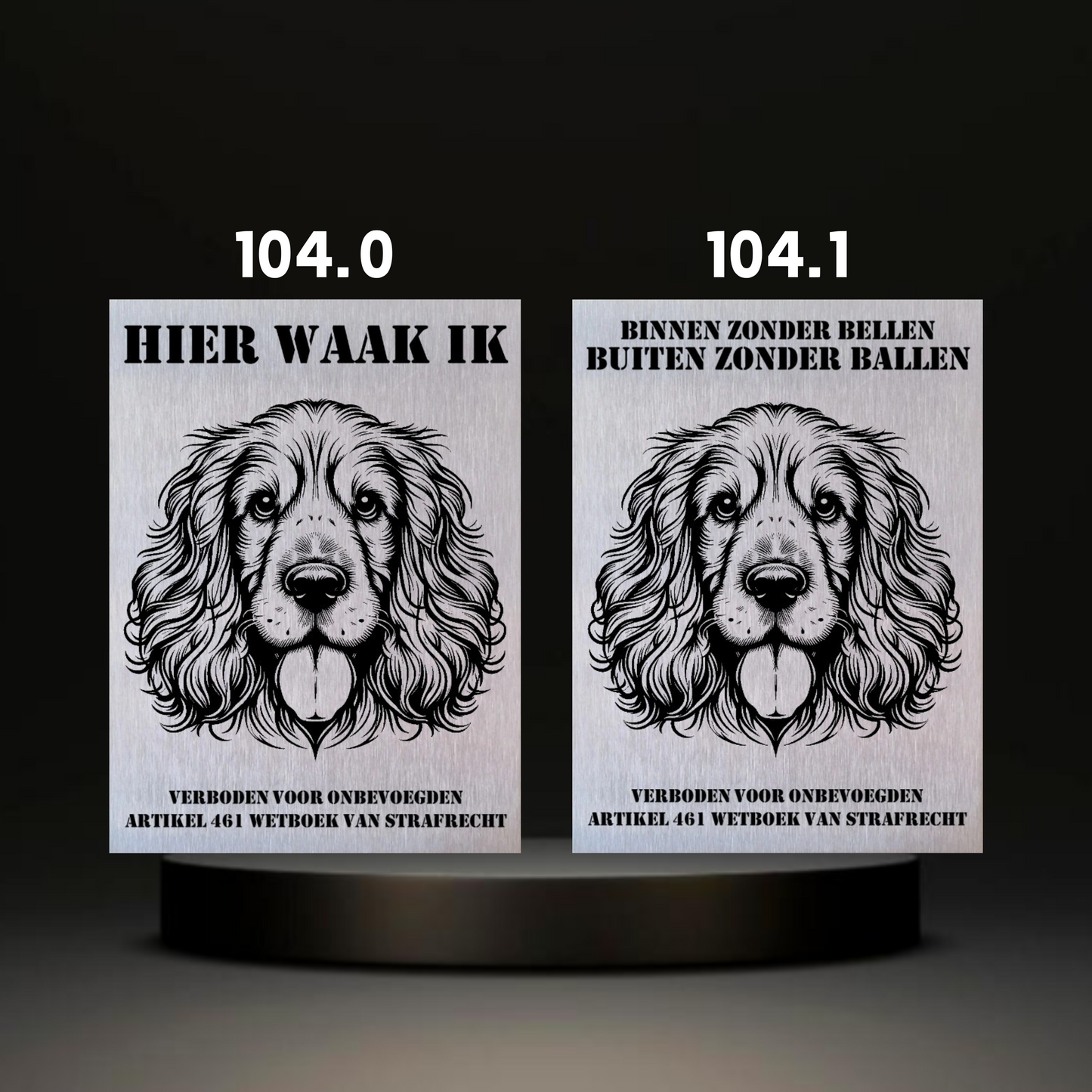 Waakbord Kant en klaar Eskimo & Spaniel & Fox & Basset