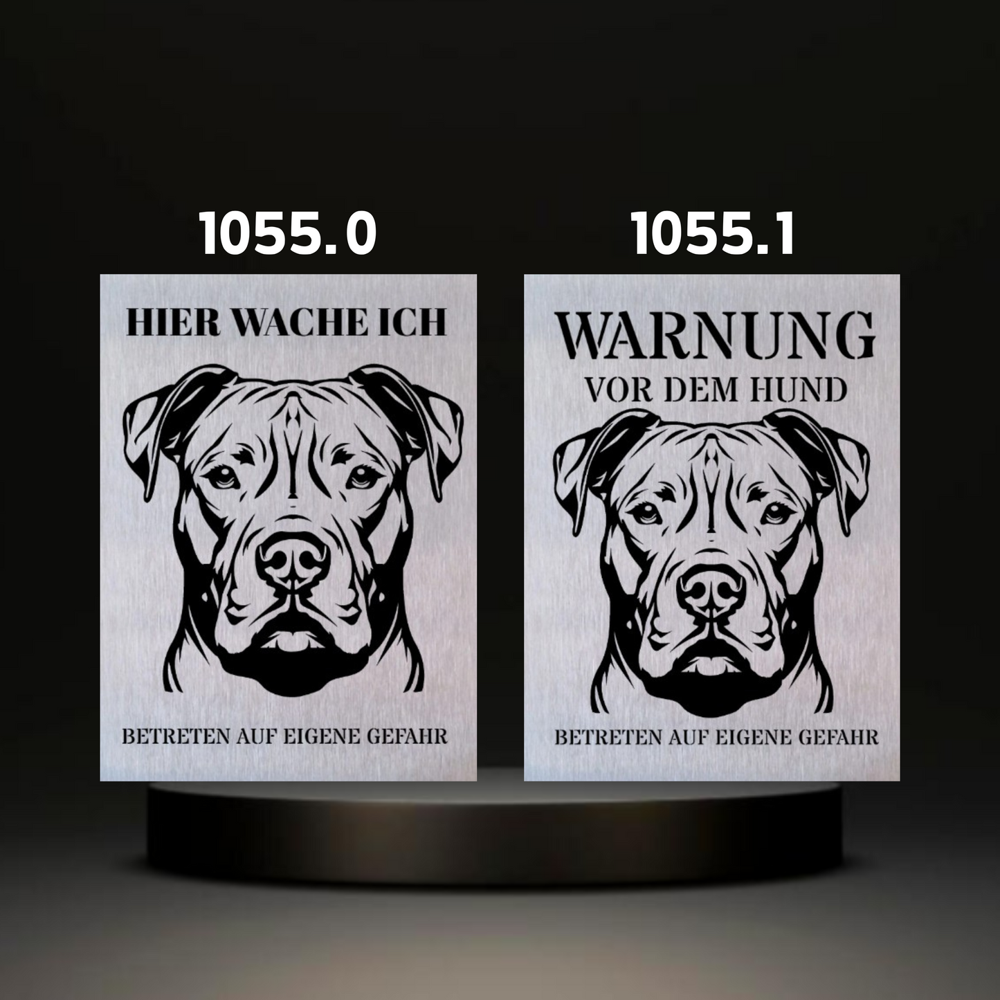 Warnshild fertiges design Bulldog & Bully & Boxer & Pittbull & Stafford