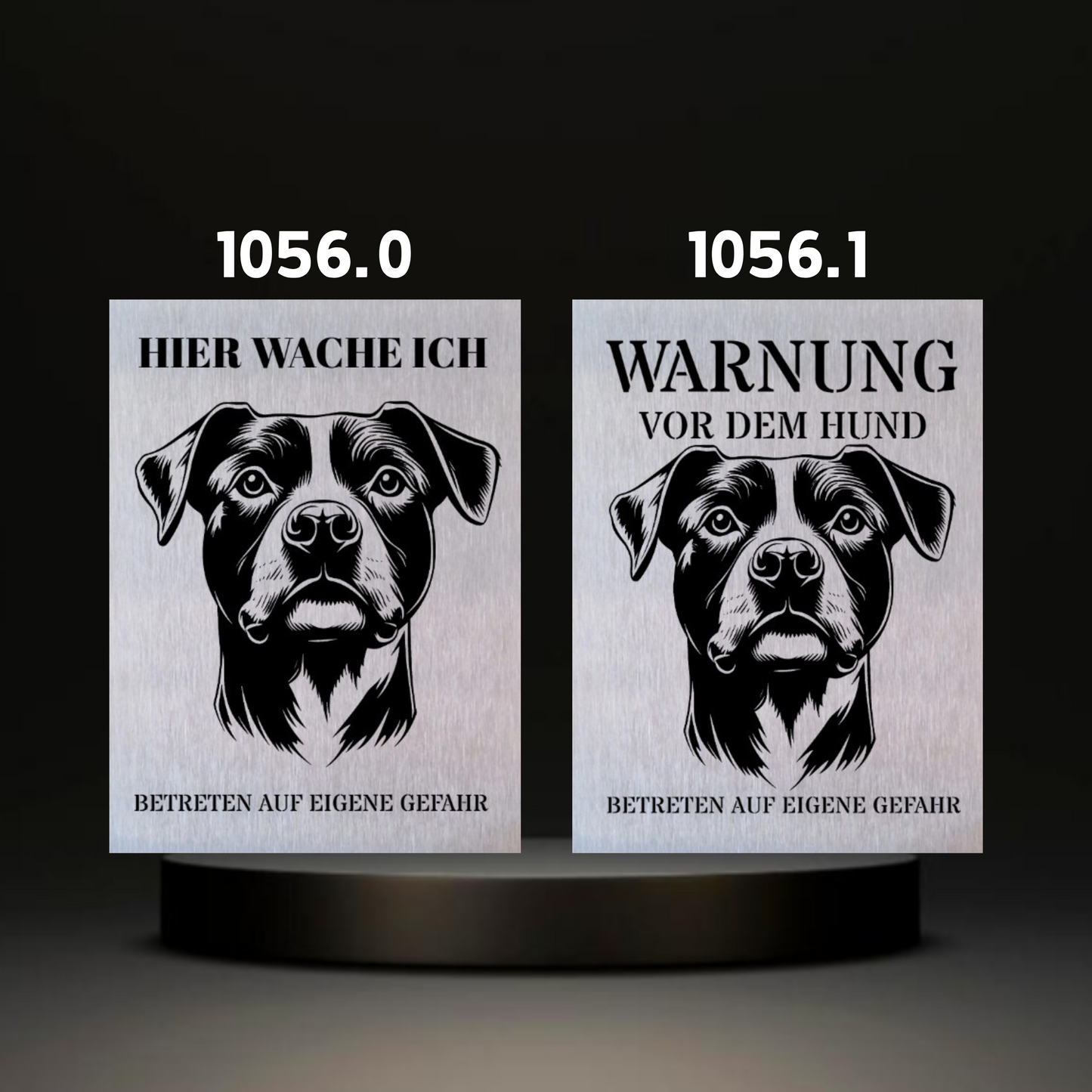 Warnshild fertiges design Bulldog & Bully & Boxer & Pittbull & Stafford