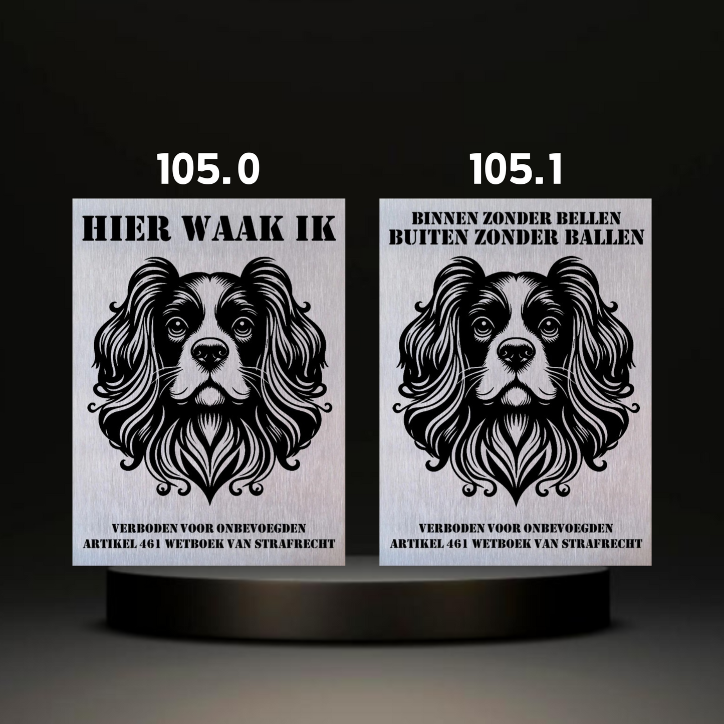 Waakbord Kant en klaar Eskimo & Spaniel & Fox & Basset