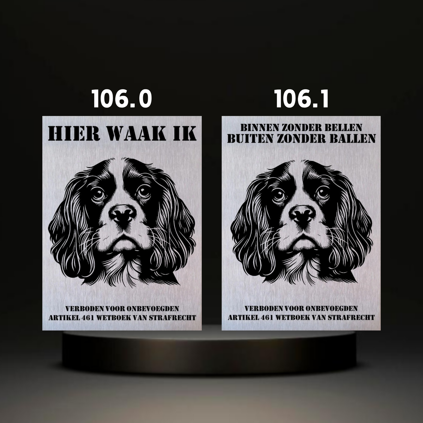 Waakbord Kant en klaar Eskimo & Spaniel & Fox & Basset