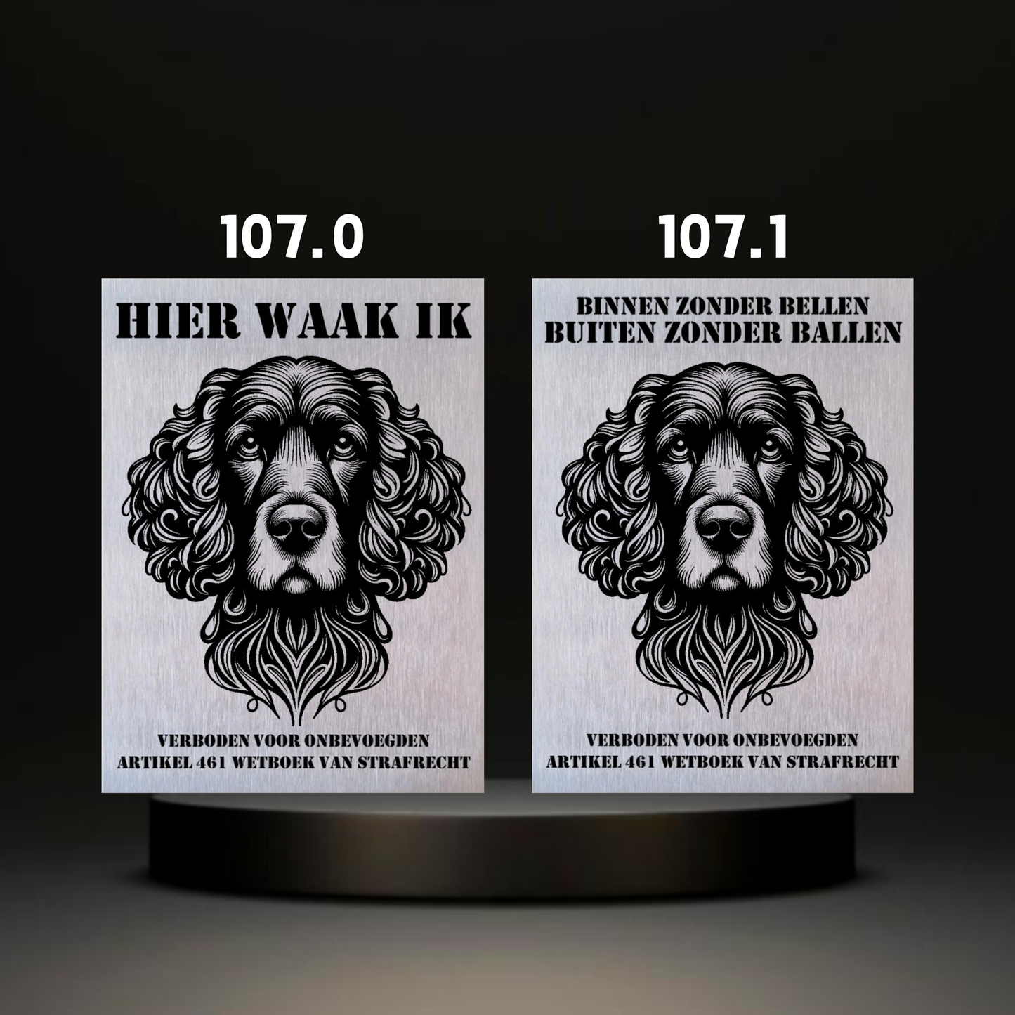 Waakbord Kant en klaar Eskimo & Spaniel & Fox & Basset