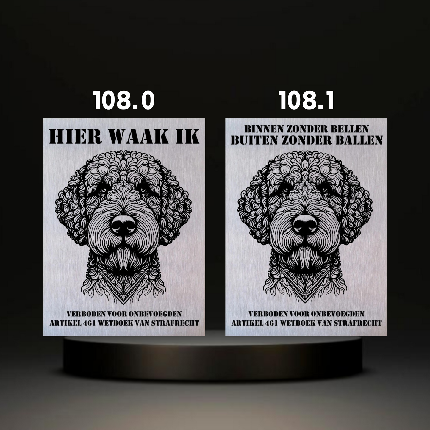 Waakbord Kant en klaar Eskimo & Spaniel & Fox & Basset