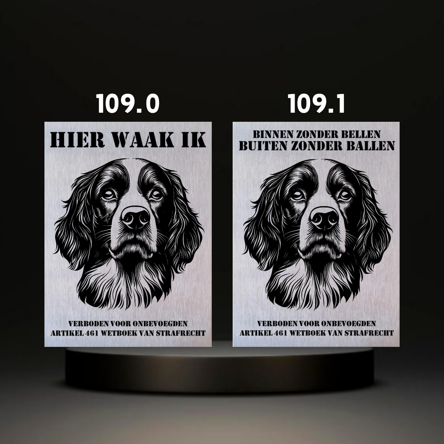 Waakbord Kant en klaar Eskimo & Spaniel & Fox & Basset