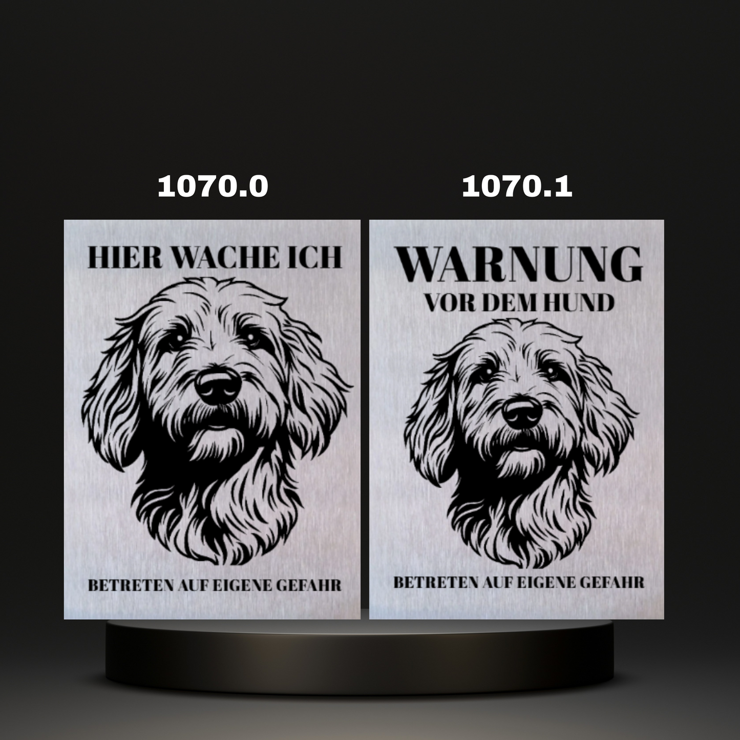 Warnshild Fertiges Design Doodle & Dalmatiner & Beagle & Leopard & Chowchow