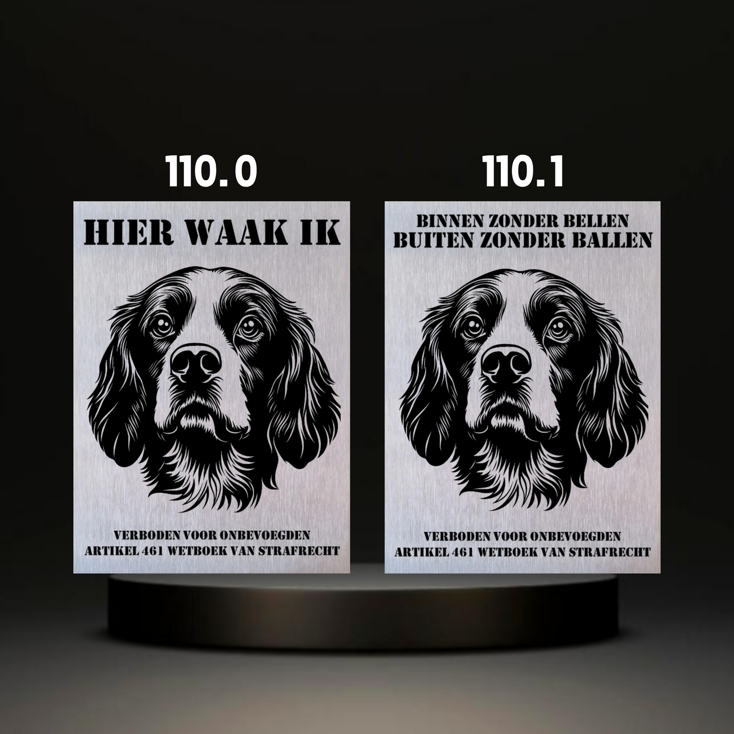 Waakbord Kant en klaar Eskimo & Spaniel & Fox & Basset