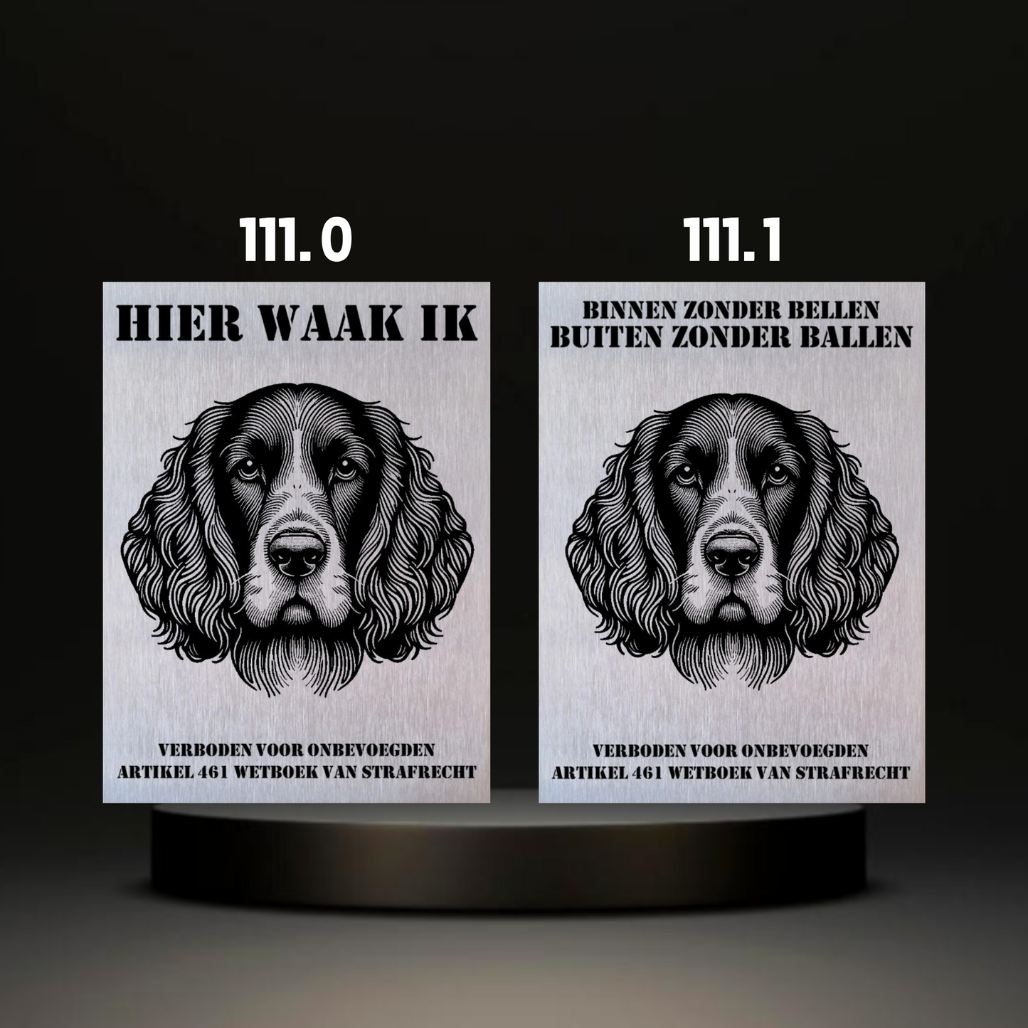 Waakbord Kant en klaar Eskimo & Spaniel & Fox & Basset