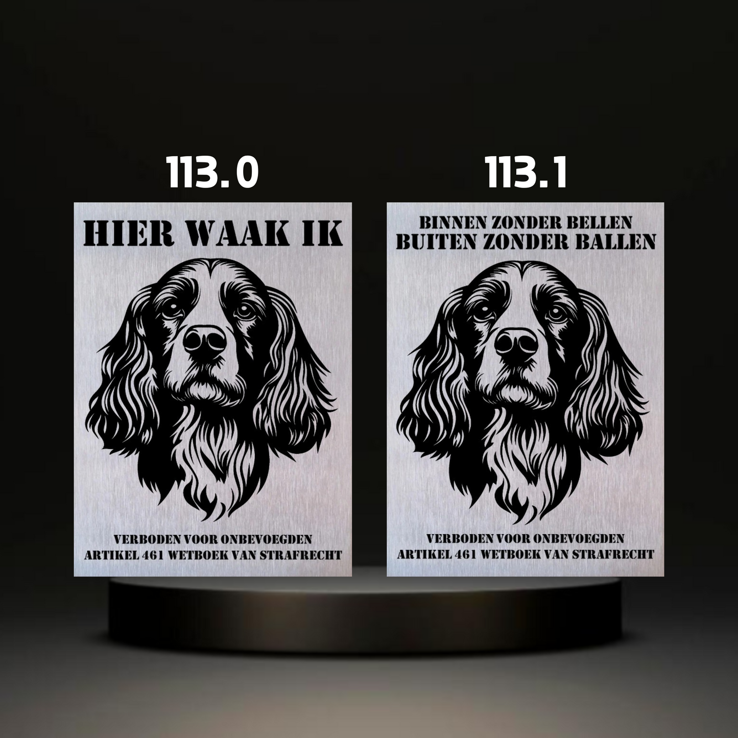 Waakbord Kant en klaar Eskimo & Spaniel & Fox & Basset