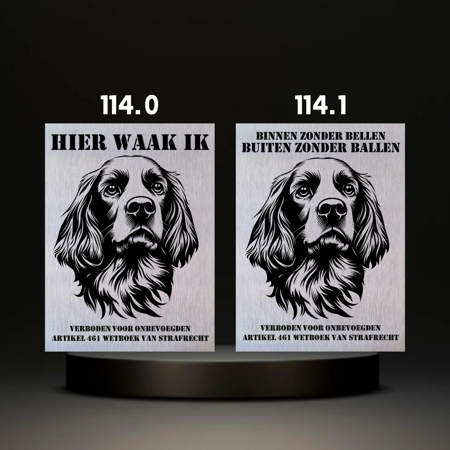 Waakbord Kant en klaar Eskimo & Spaniel & Fox & Basset