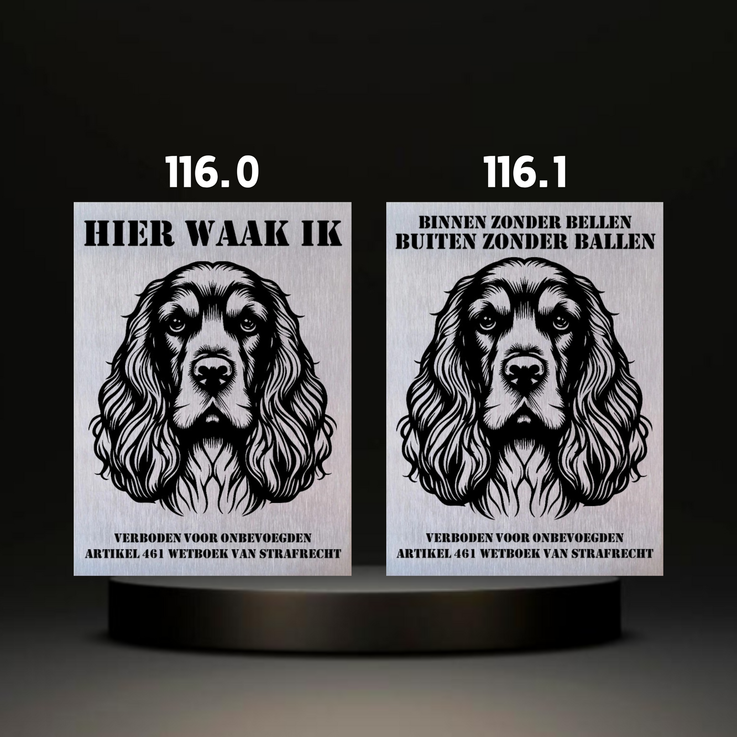 Waakbord Kant en klaar Eskimo & Spaniel & Fox & Basset