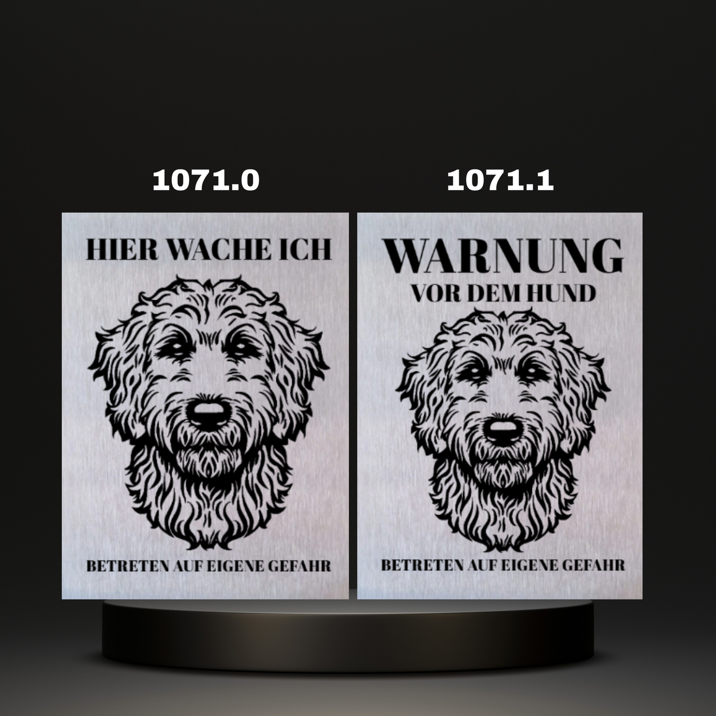 Warnshild Fertiges Design Doodle & Dalmatiner & Beagle & Leopard & Chowchow