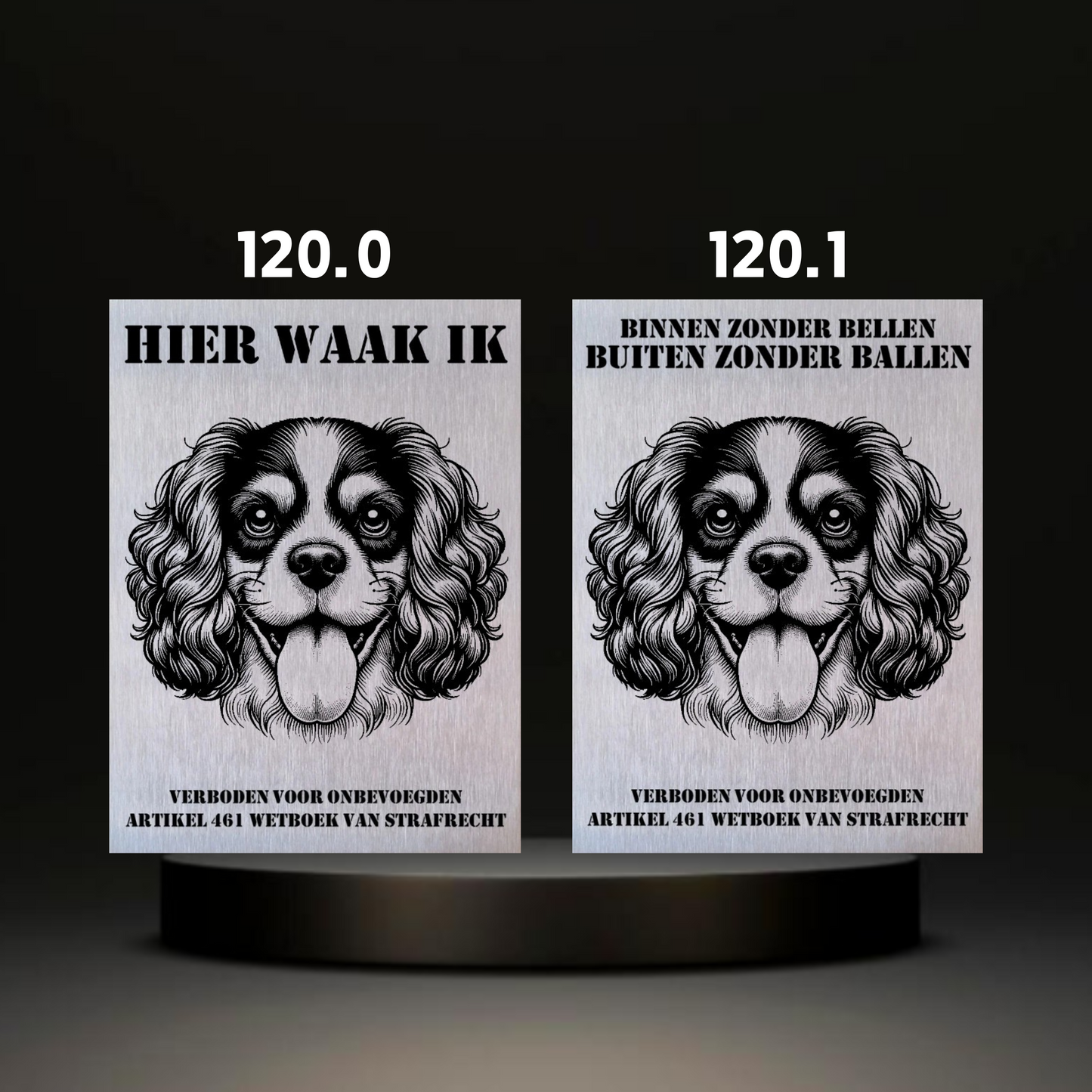 Waakbord Kant en klaar Eskimo & Spaniel & Fox & Basset