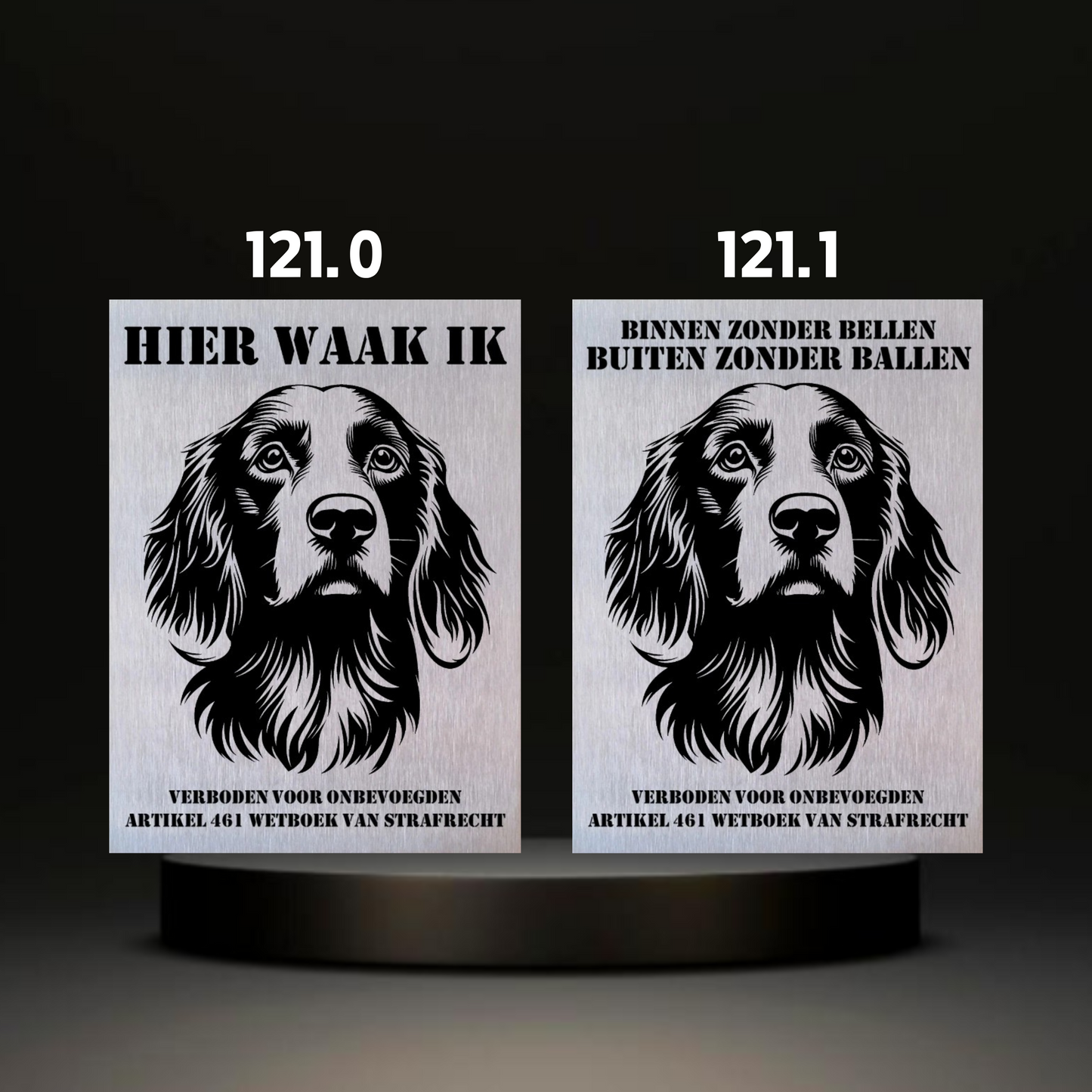 Waakbord Kant en klaar Eskimo & Spaniel & Fox & Basset