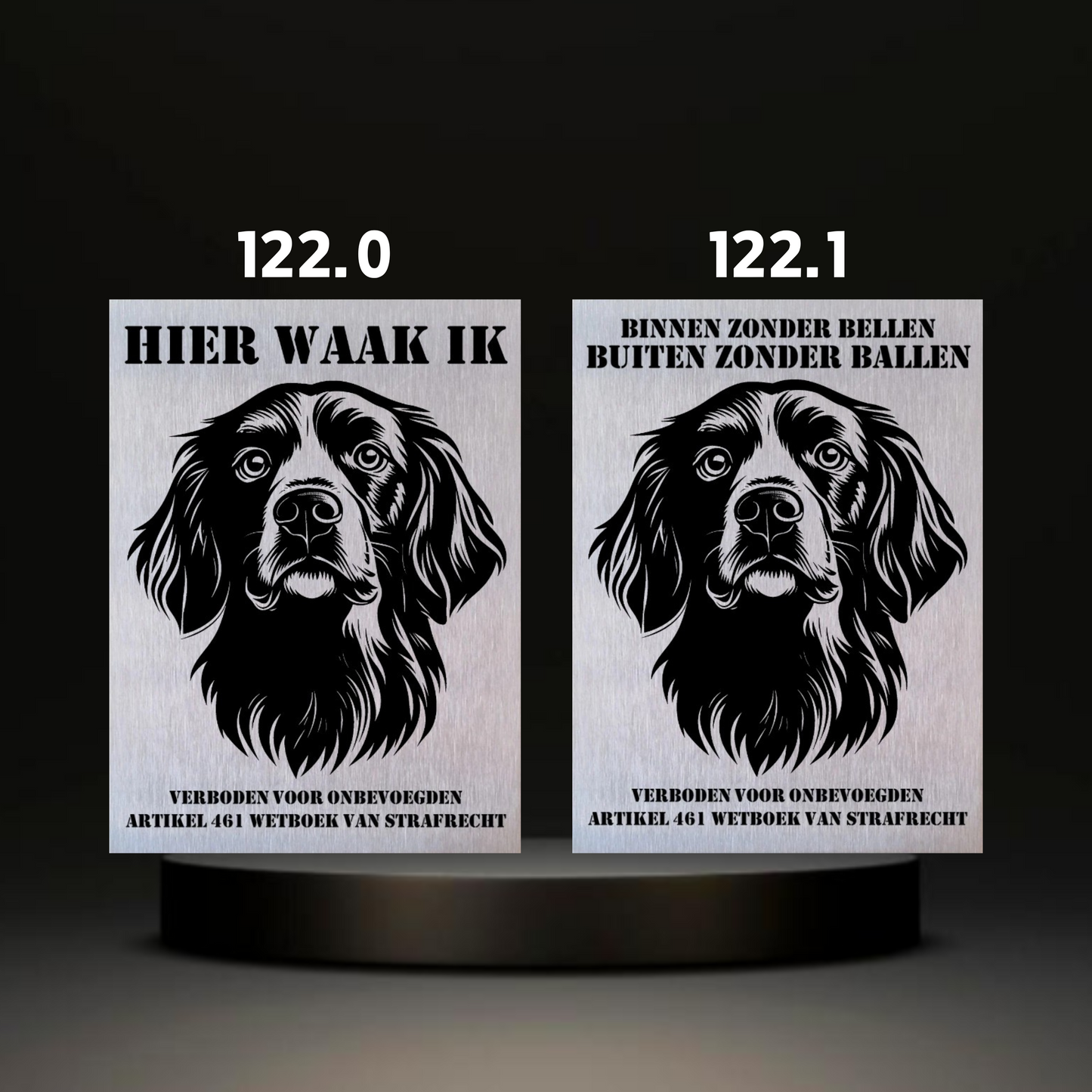 Waakbord Kant en klaar Eskimo & Spaniel & Fox & Basset