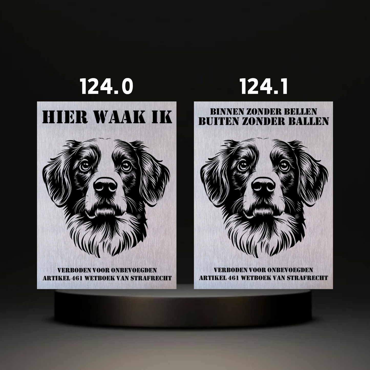 Waakbord Kant en klaar Eskimo & Spaniel & Fox & Basset