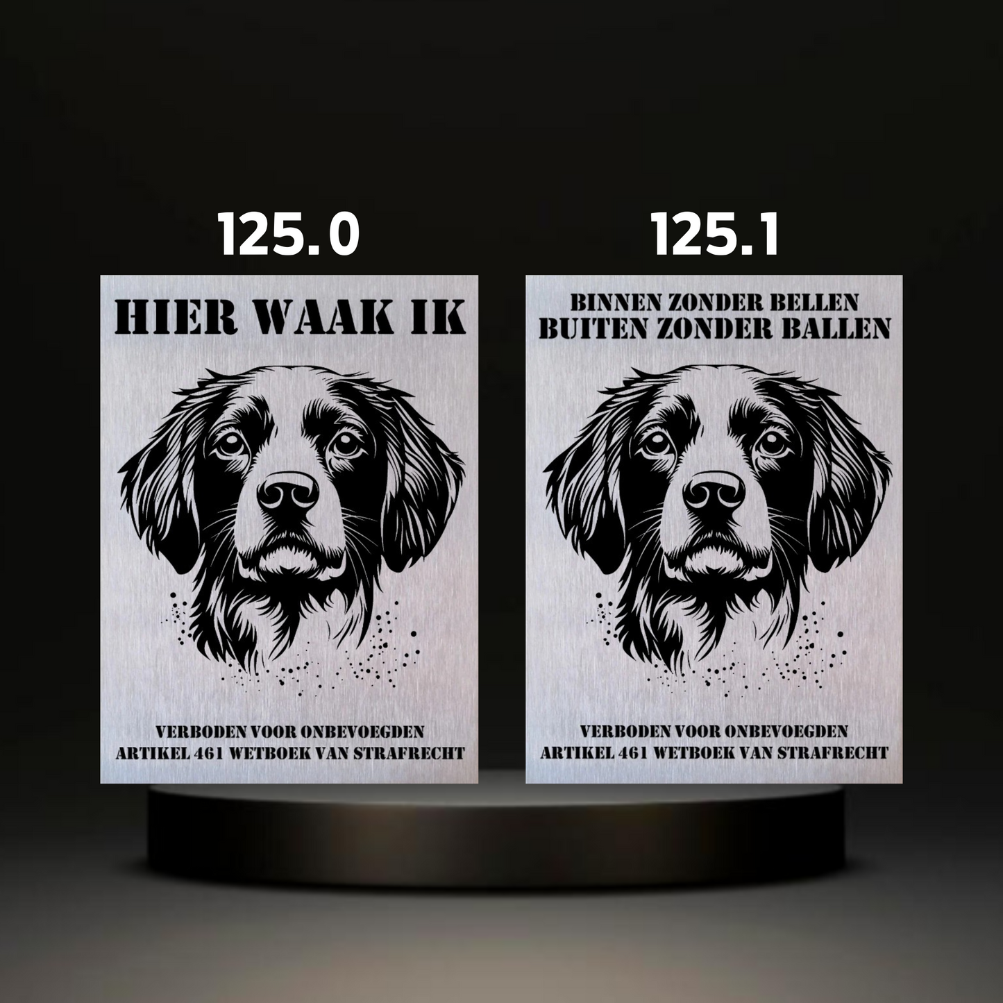 Waakbord Kant en klaar Eskimo & Spaniel & Fox & Basset