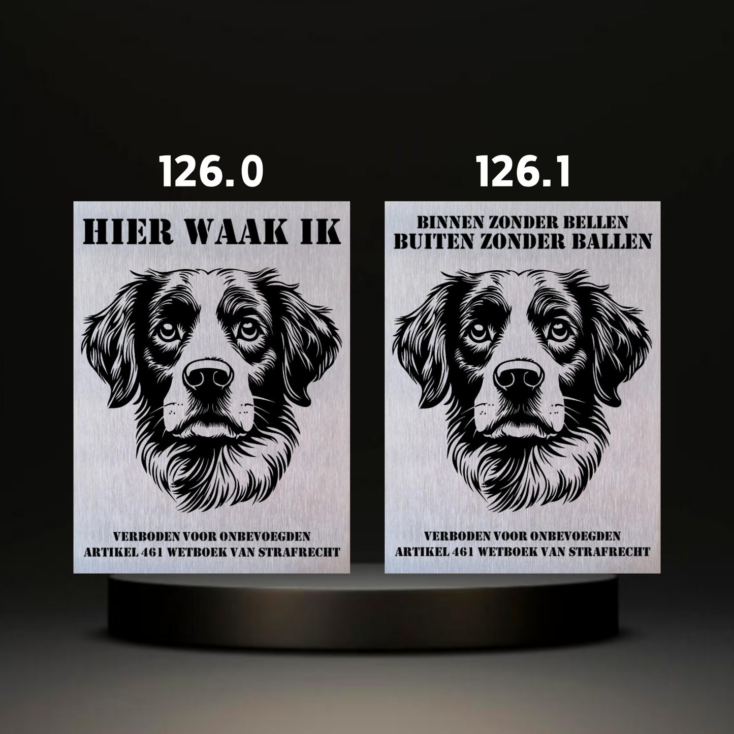 Waakbord Kant en klaar Eskimo & Spaniel & Fox & Basset