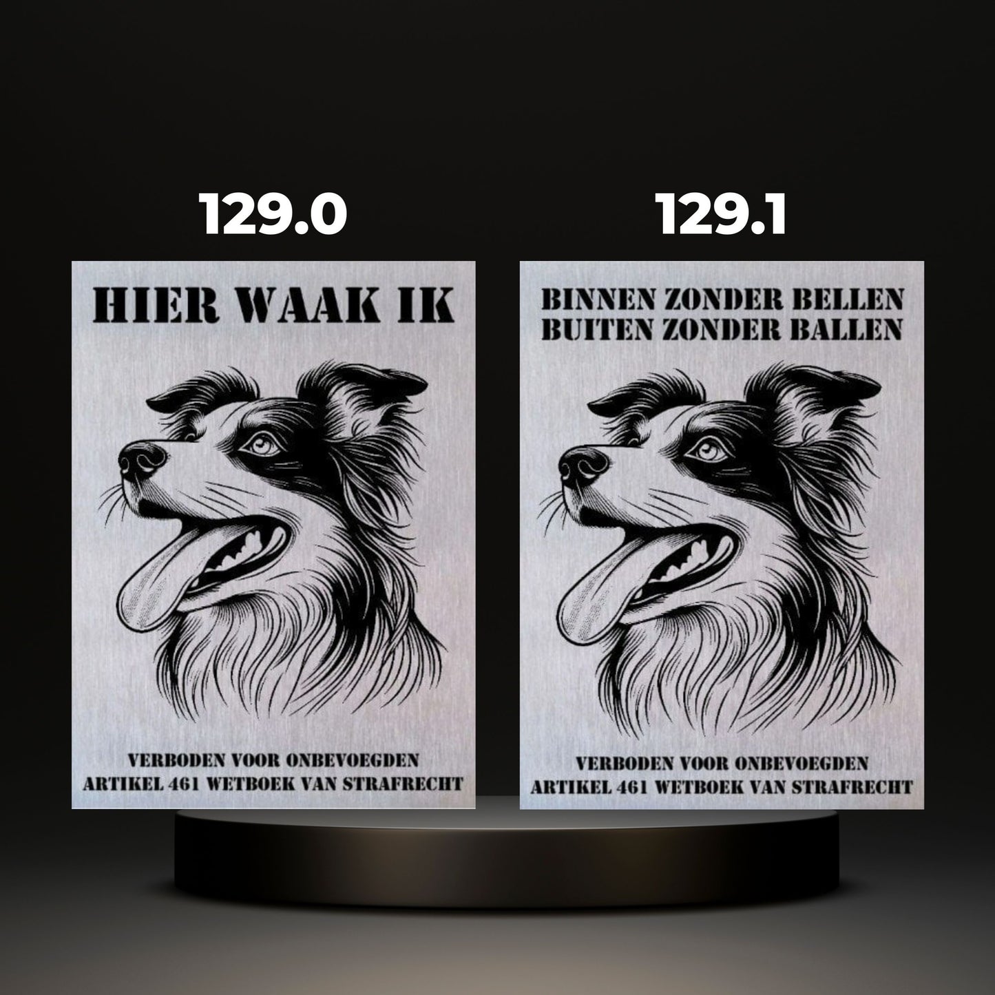 Waakbord Kant en klaar Herder & Collie