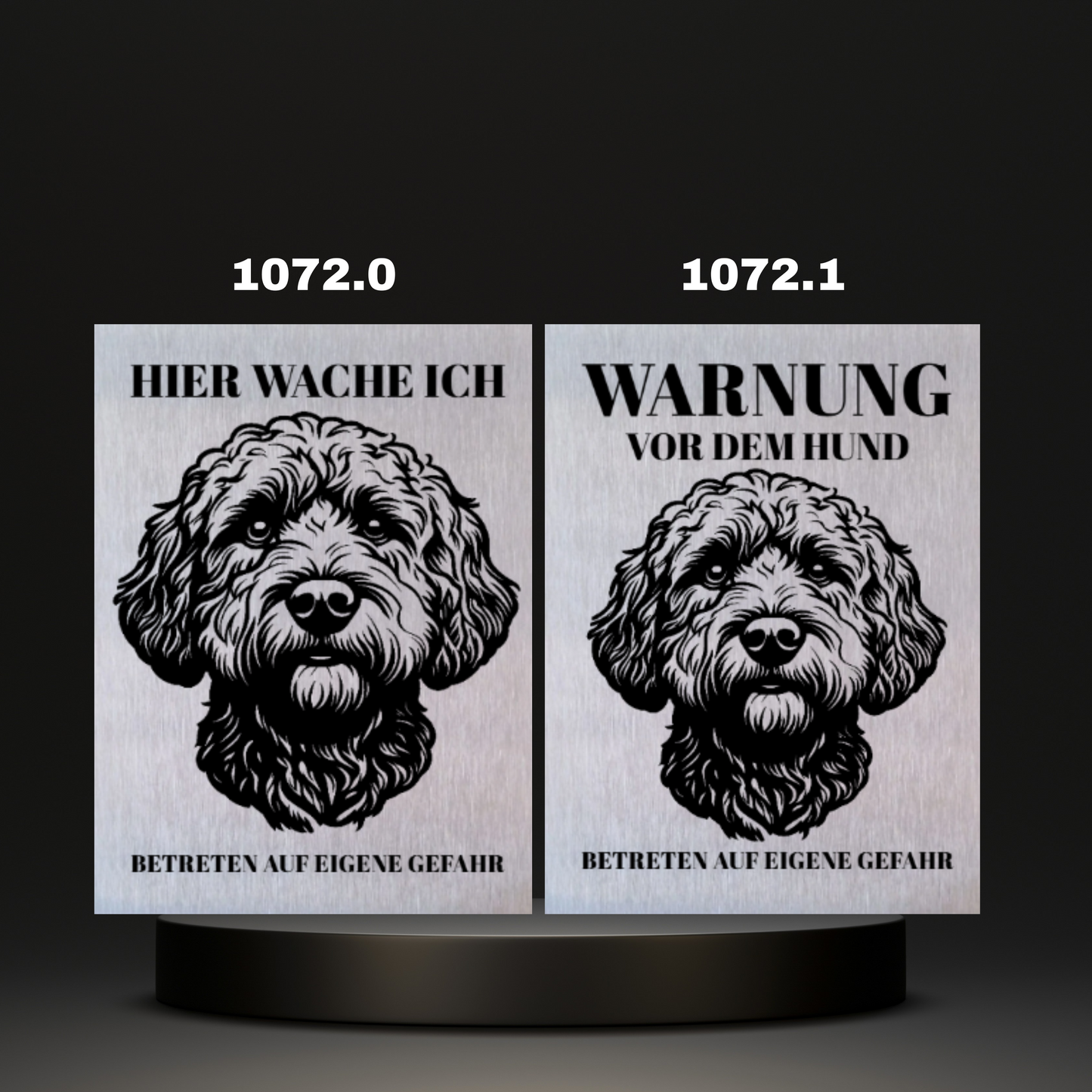 Warnshild Fertiges Design Doodle & Dalmatiner & Beagle & Leopard & Chowchow