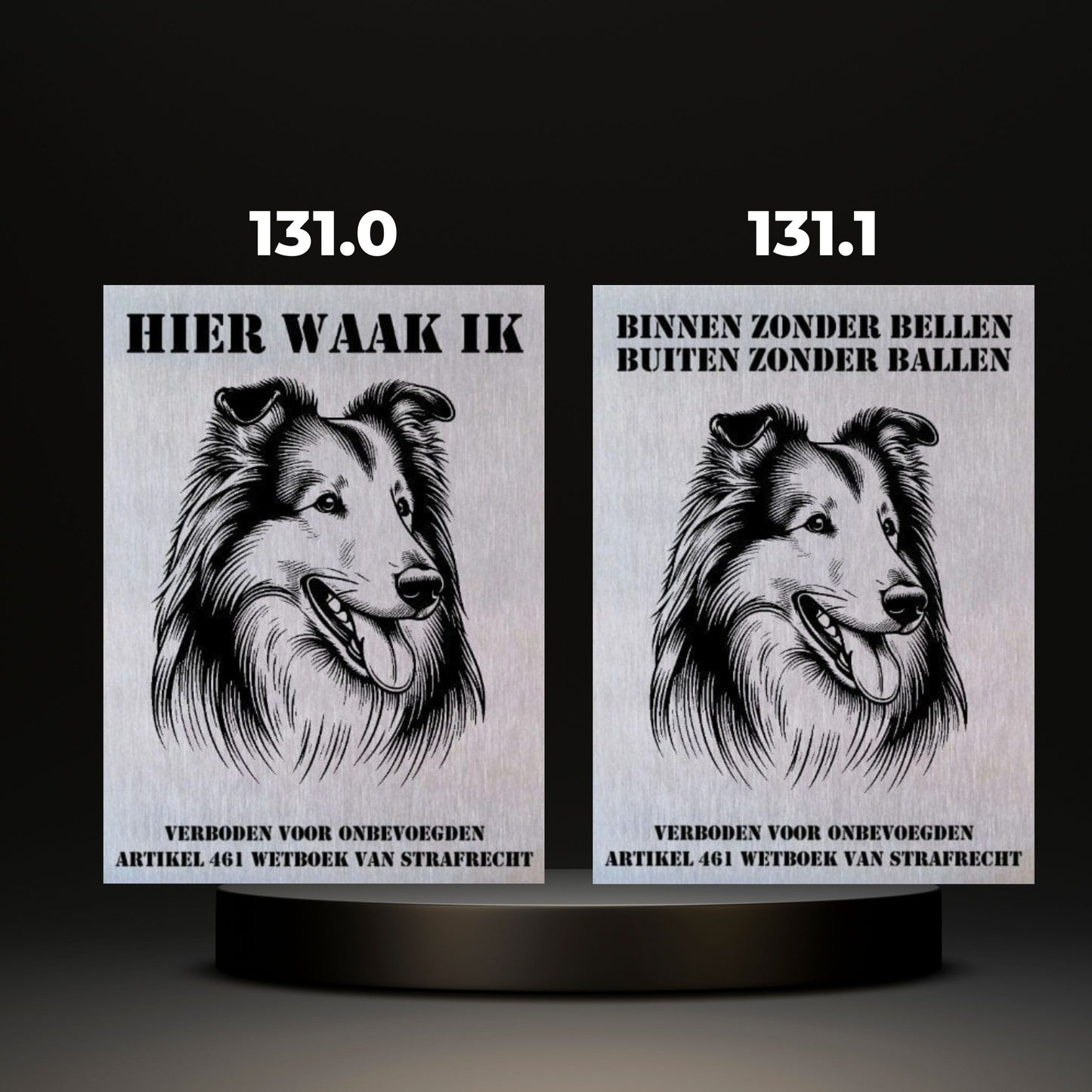 Waakbord Kant en klaar Herder & Collie