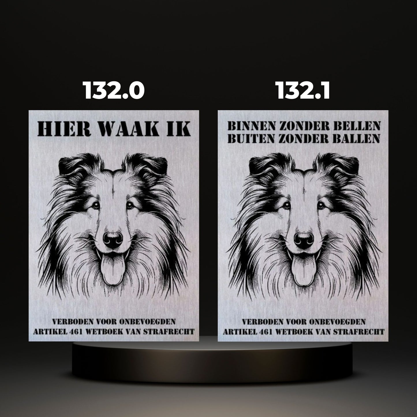 Waakbord Kant en klaar Herder & Collie