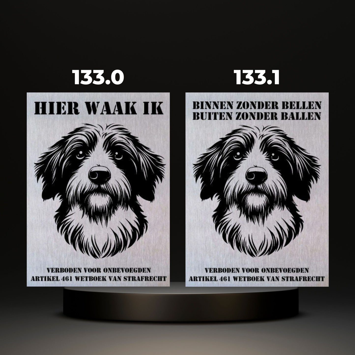 Waakbord Kant en klaar Herder & Collie