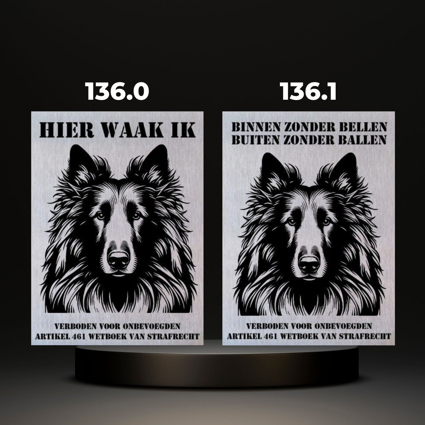 Waakbord Kant en klaar Herder & Collie