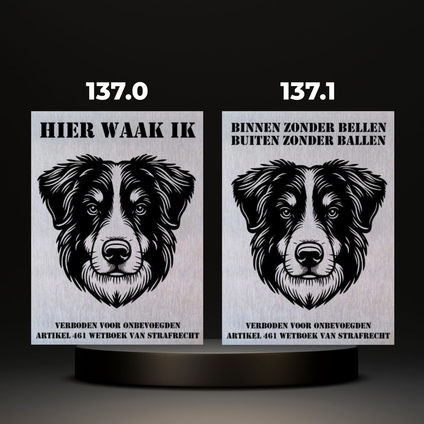 Waakbord Kant en klaar Herder & Collie