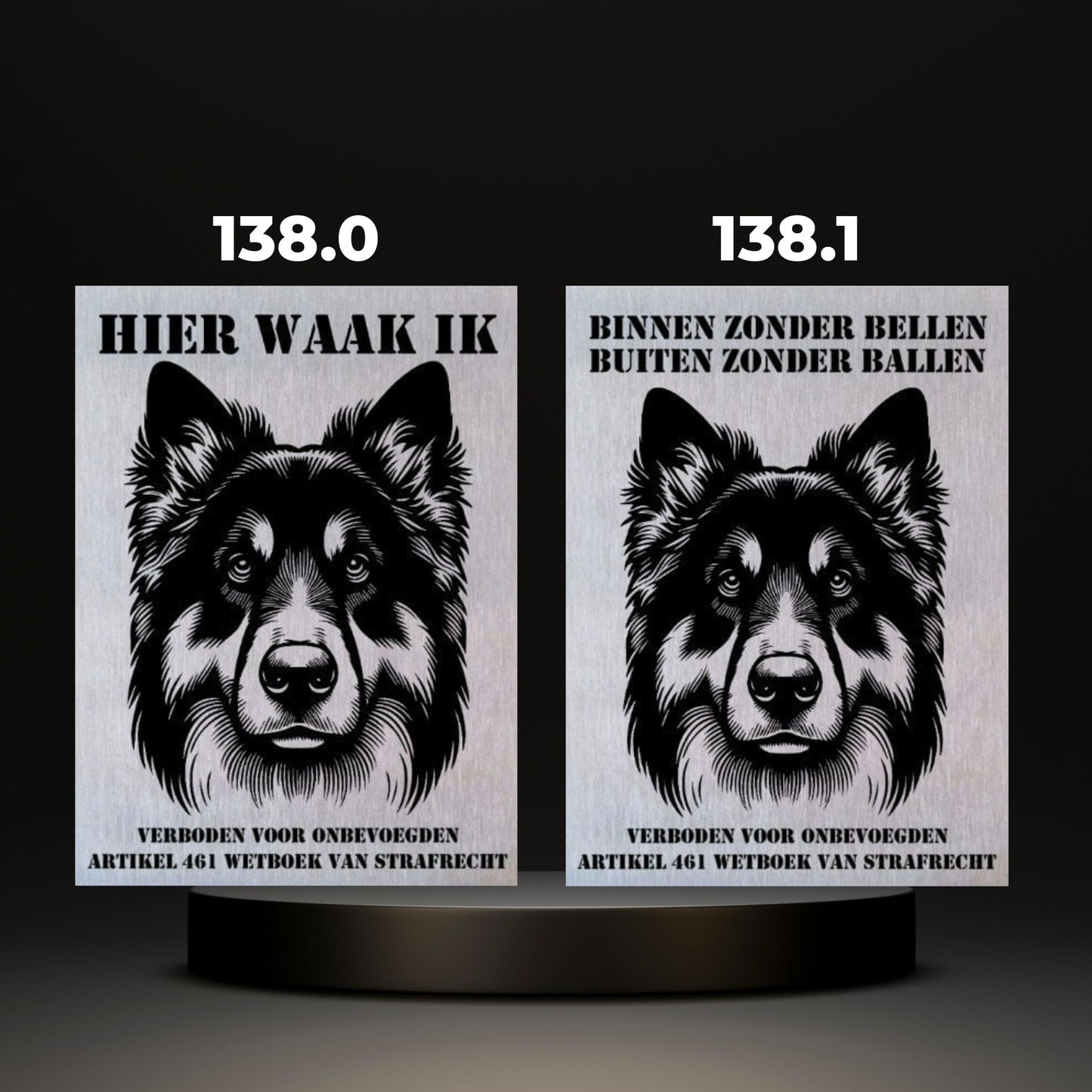 Waakbord Kant en klaar Herder & Collie