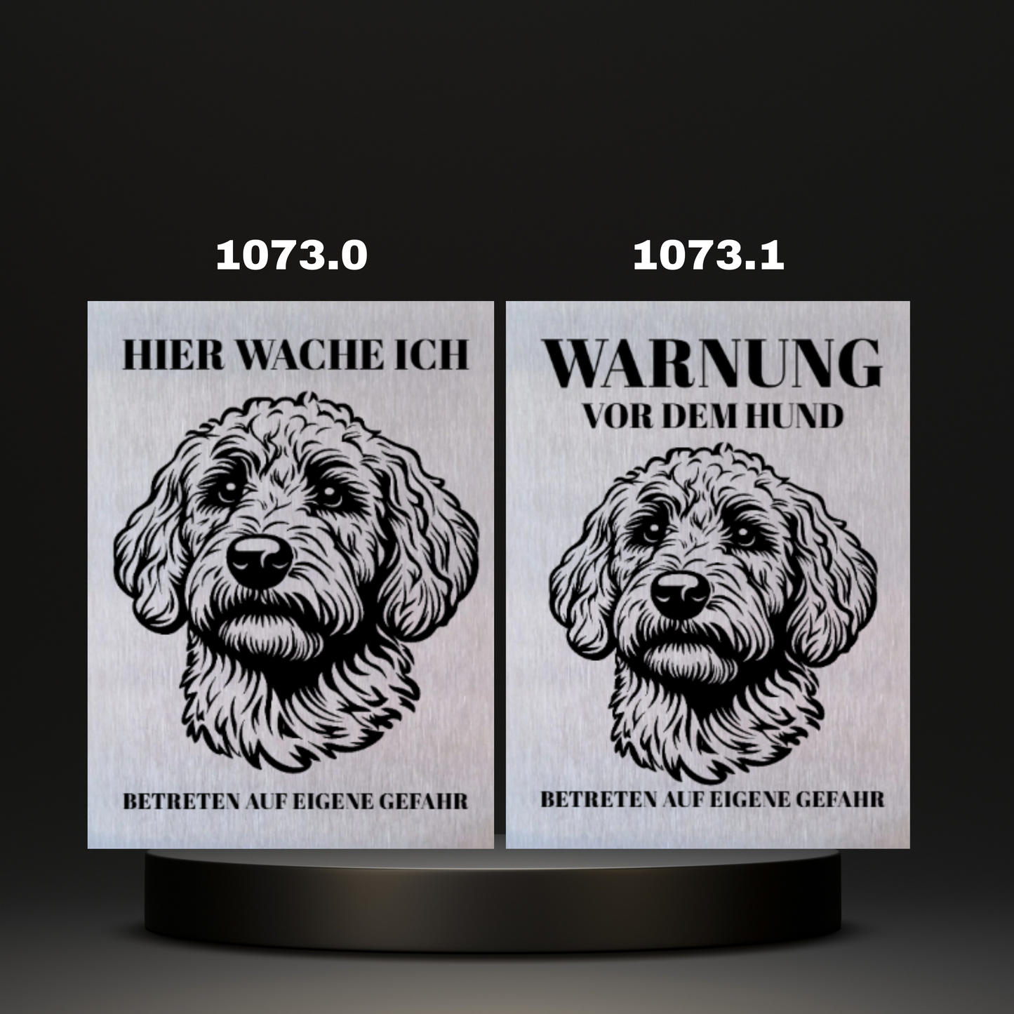 Warnshild Fertiges Design Doodle & Dalmatiner & Beagle & Leopard & Chowchow