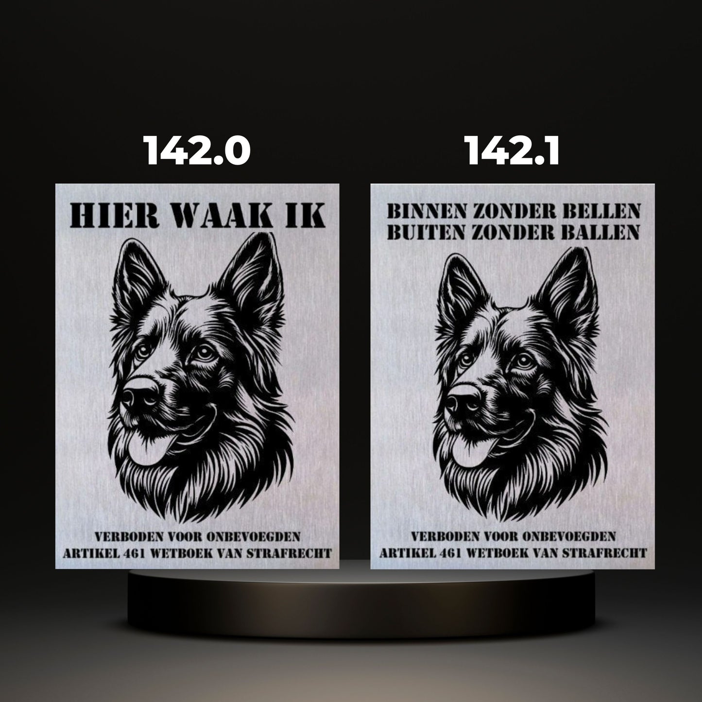 Waakbord Kant en klaar Herder & Collie