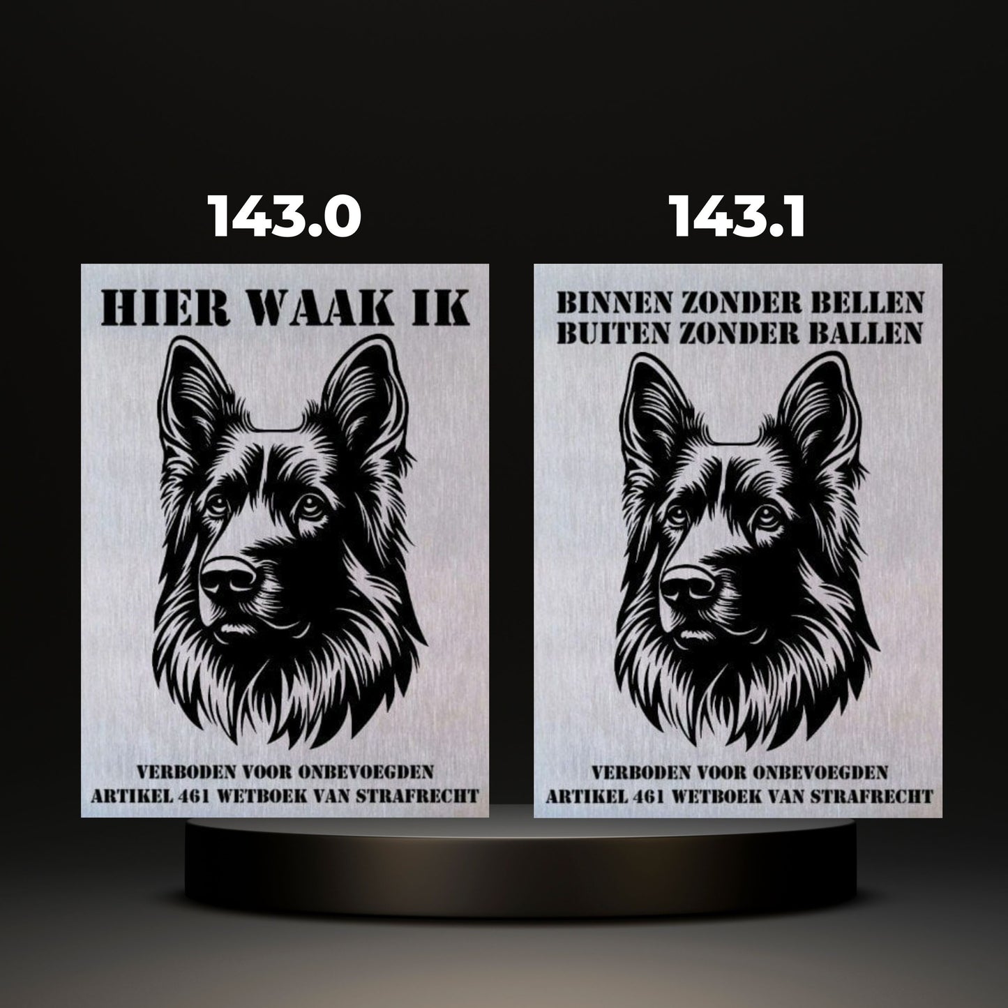 Waakbord Kant en klaar Herder & Collie