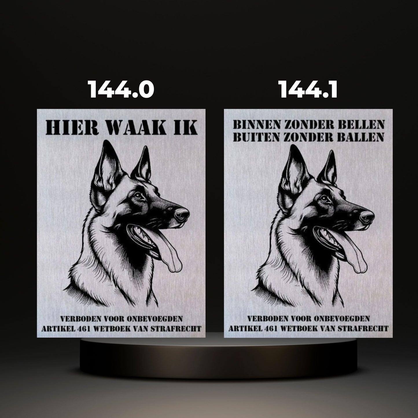 Waakbord Kant en klaar Herder & Collie