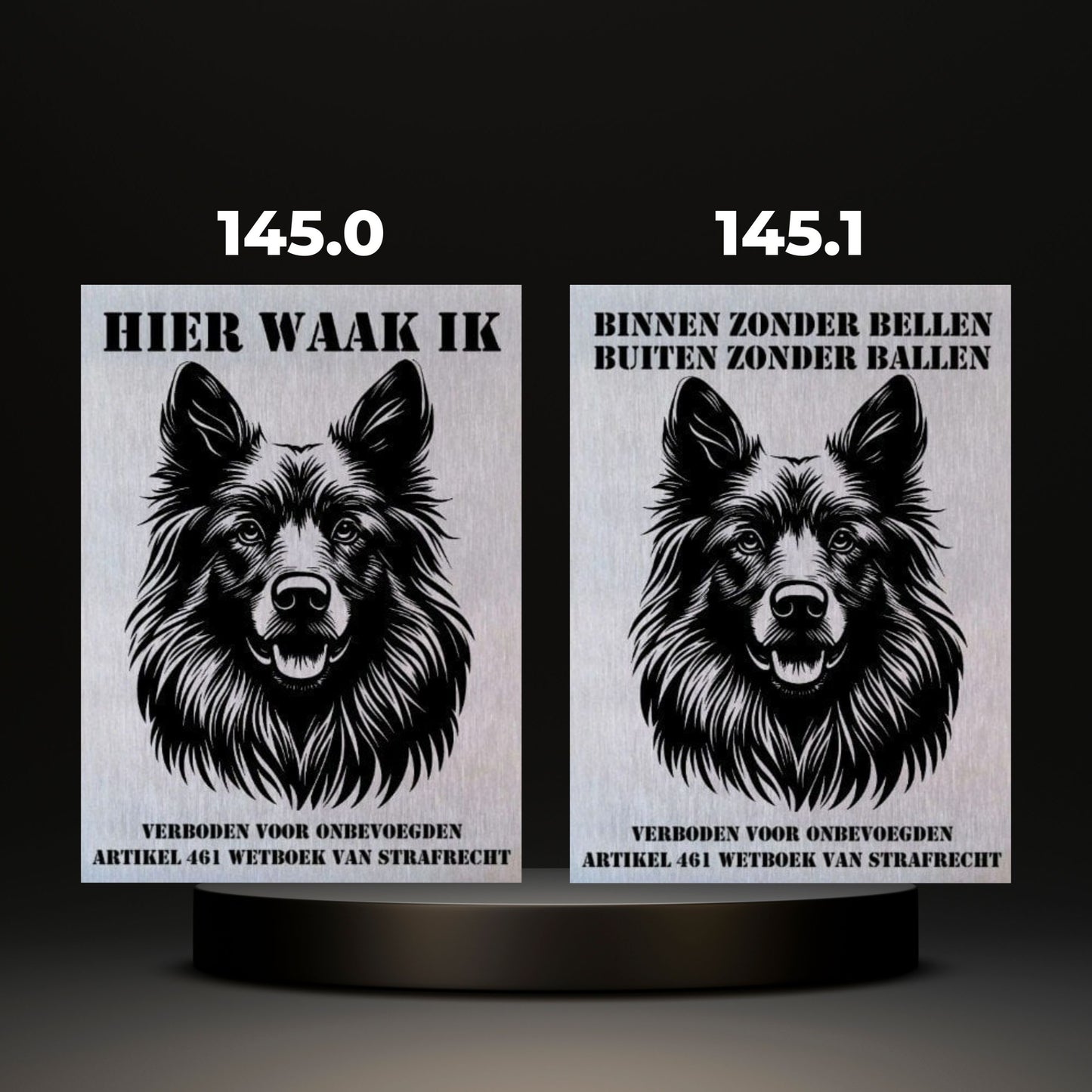 Waakbord Kant en klaar Herder & Collie