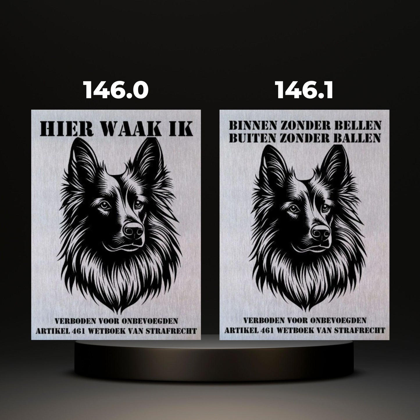 Waakbord Kant en klaar Herder & Collie