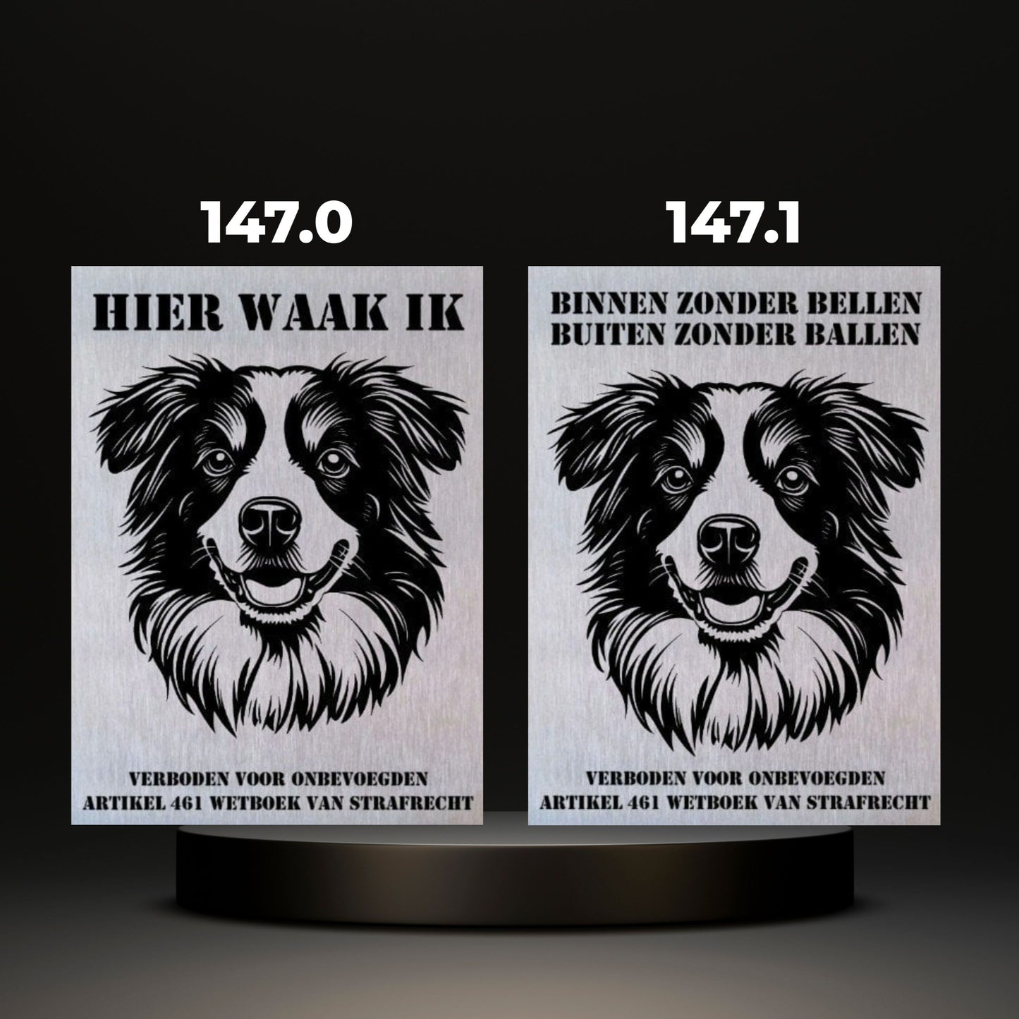 Waakbord Kant en klaar Herder & Collie