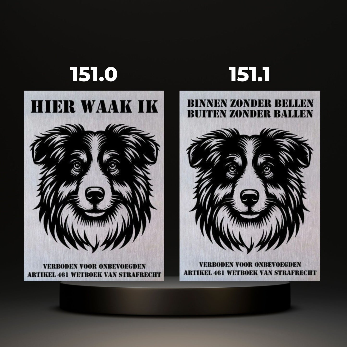 Waakbord Kant en klaar Herder & Collie