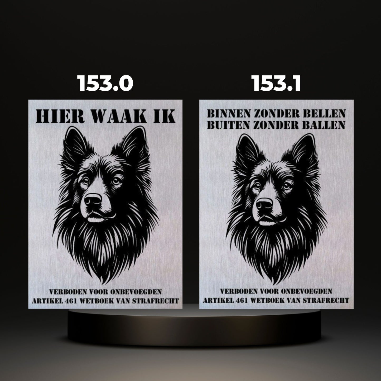 Waakbord Kant en klaar Herder & Collie