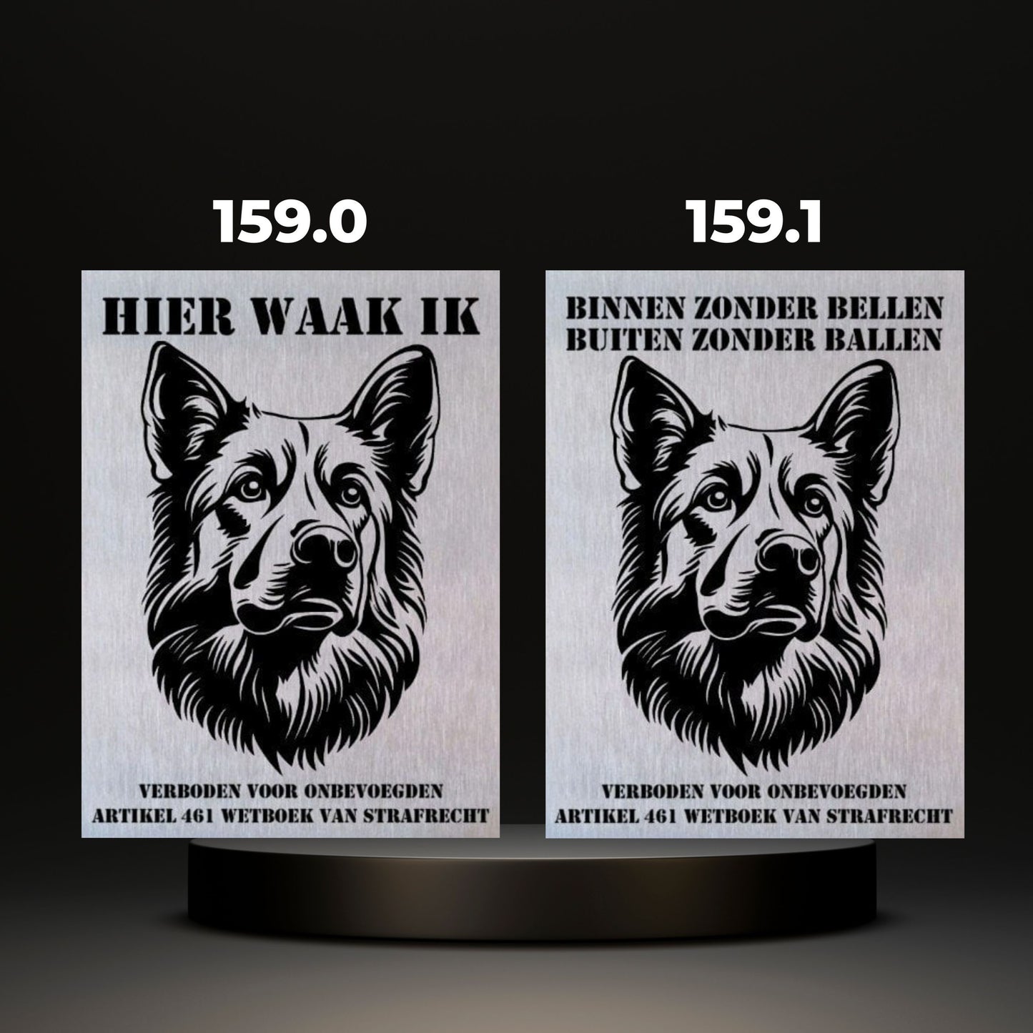 Waakbord Kant en klaar Herder & Collie