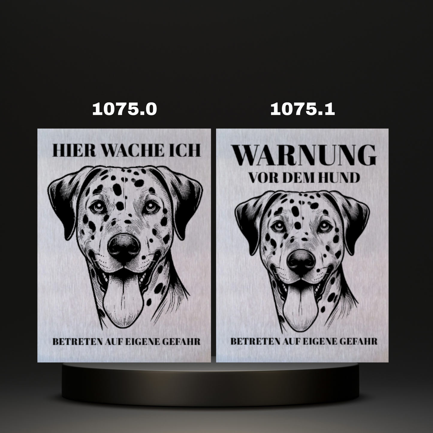 Warnshild Fertiges Design Doodle & Dalmatiner & Beagle & Leopard & Chowchow