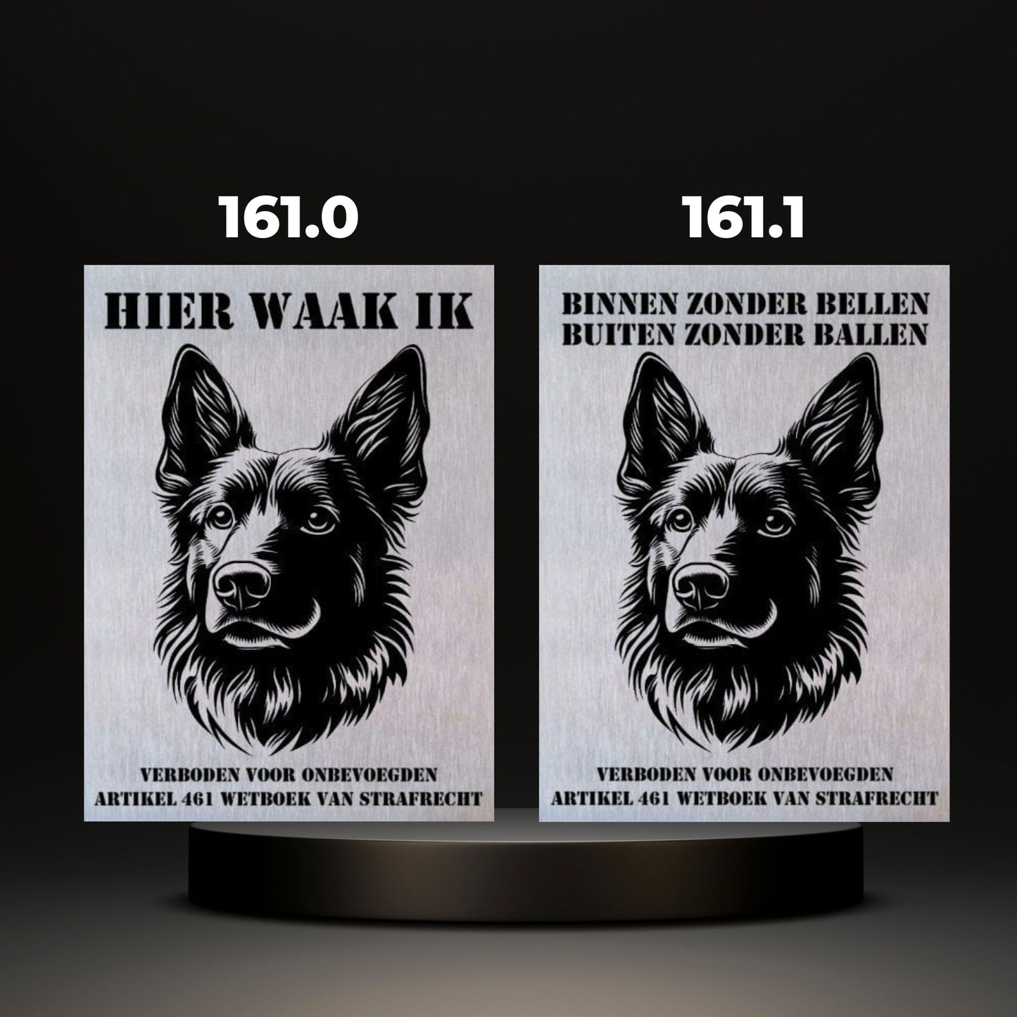 Waakbord Kant en klaar Herder & Collie