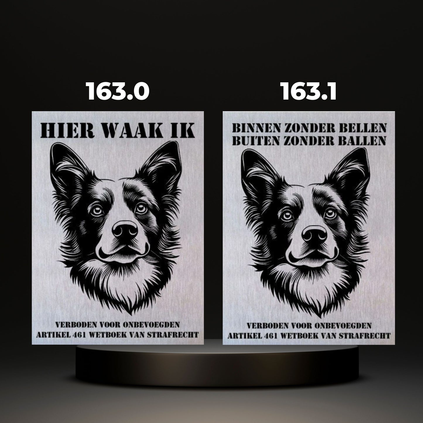 Waakbord Kant en klaar Herder & Collie