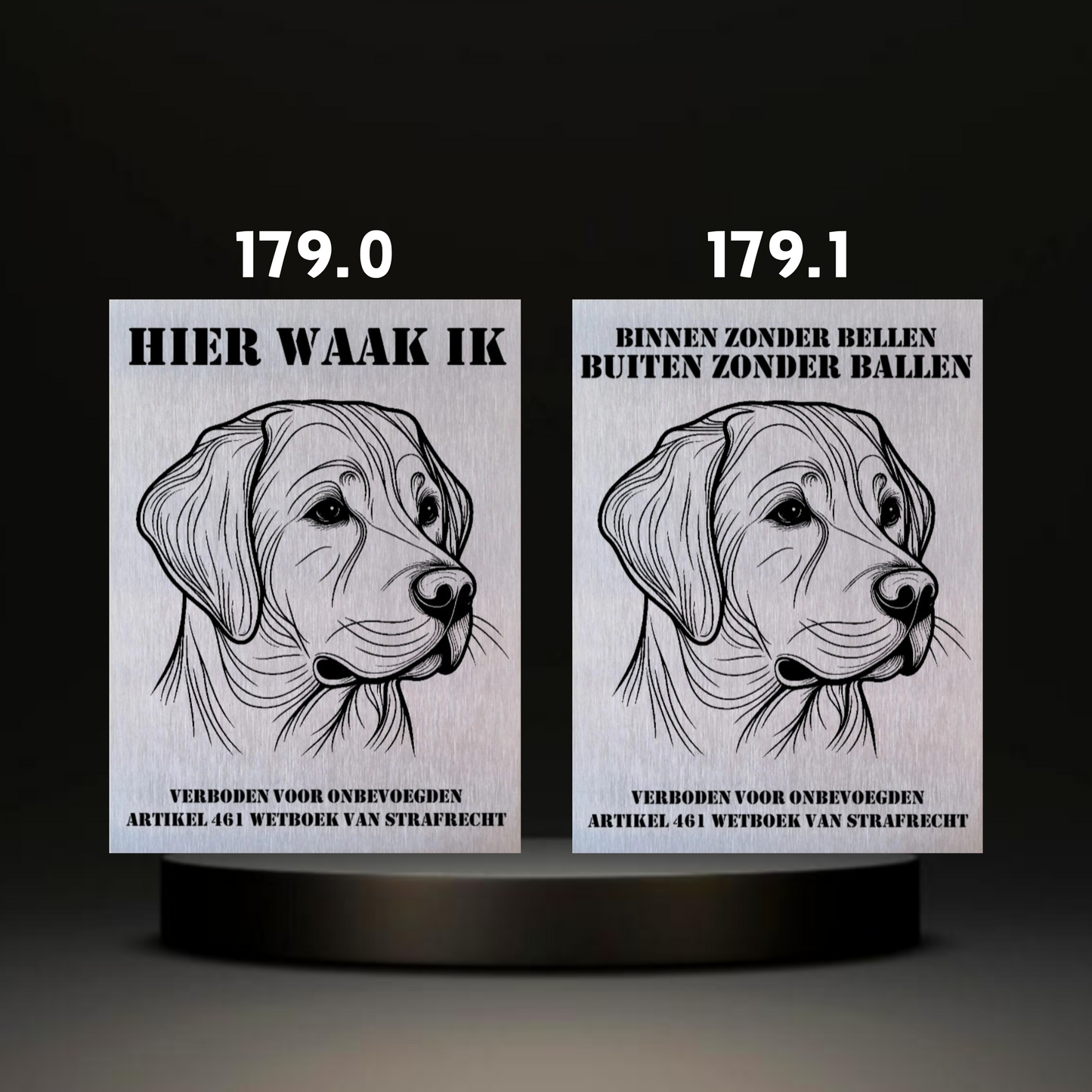 Waakbord Kant en klaar Labrador & Retriever