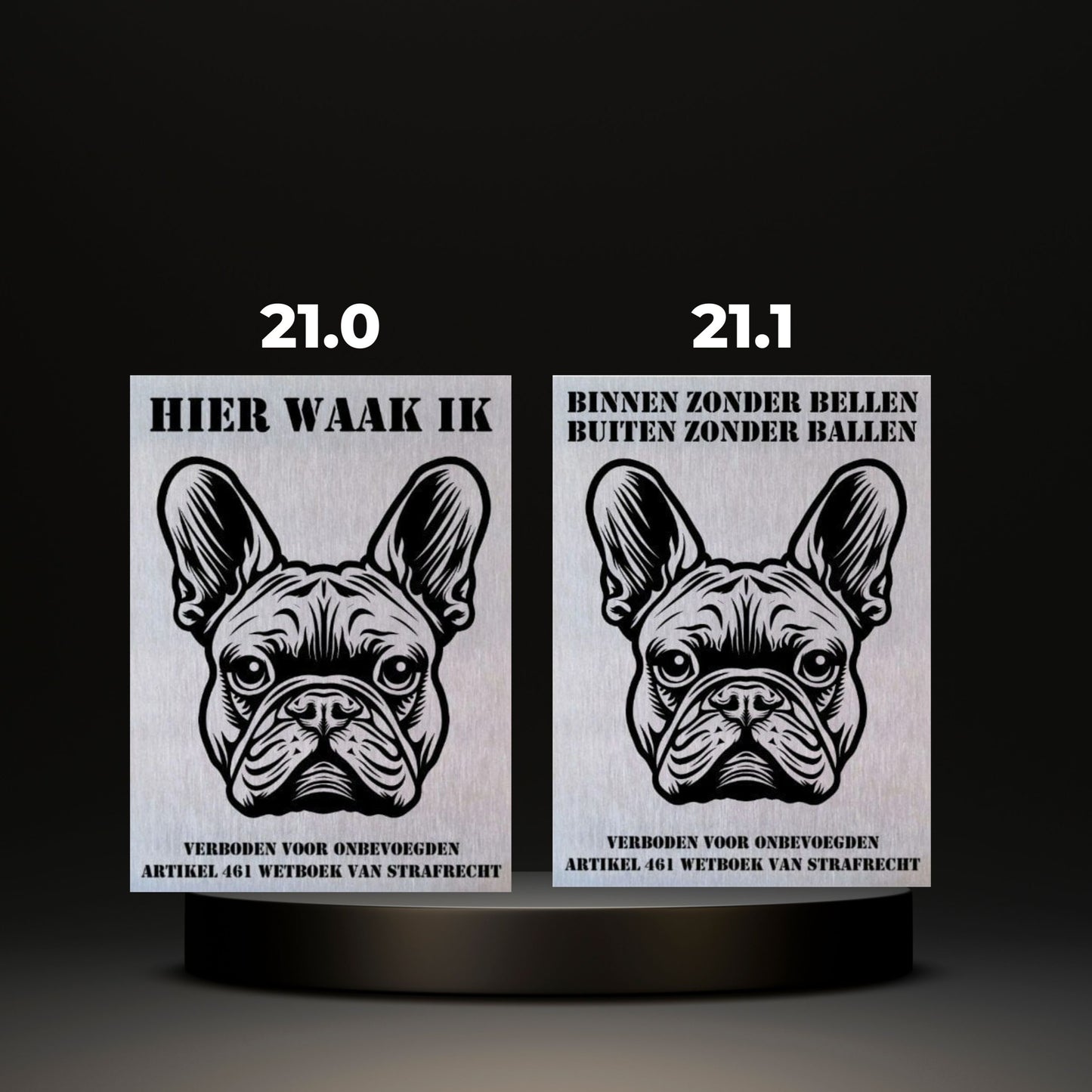 Waakbord Kant en klaar Bulldog & Bully & Boxer & Pittbull & Stafford